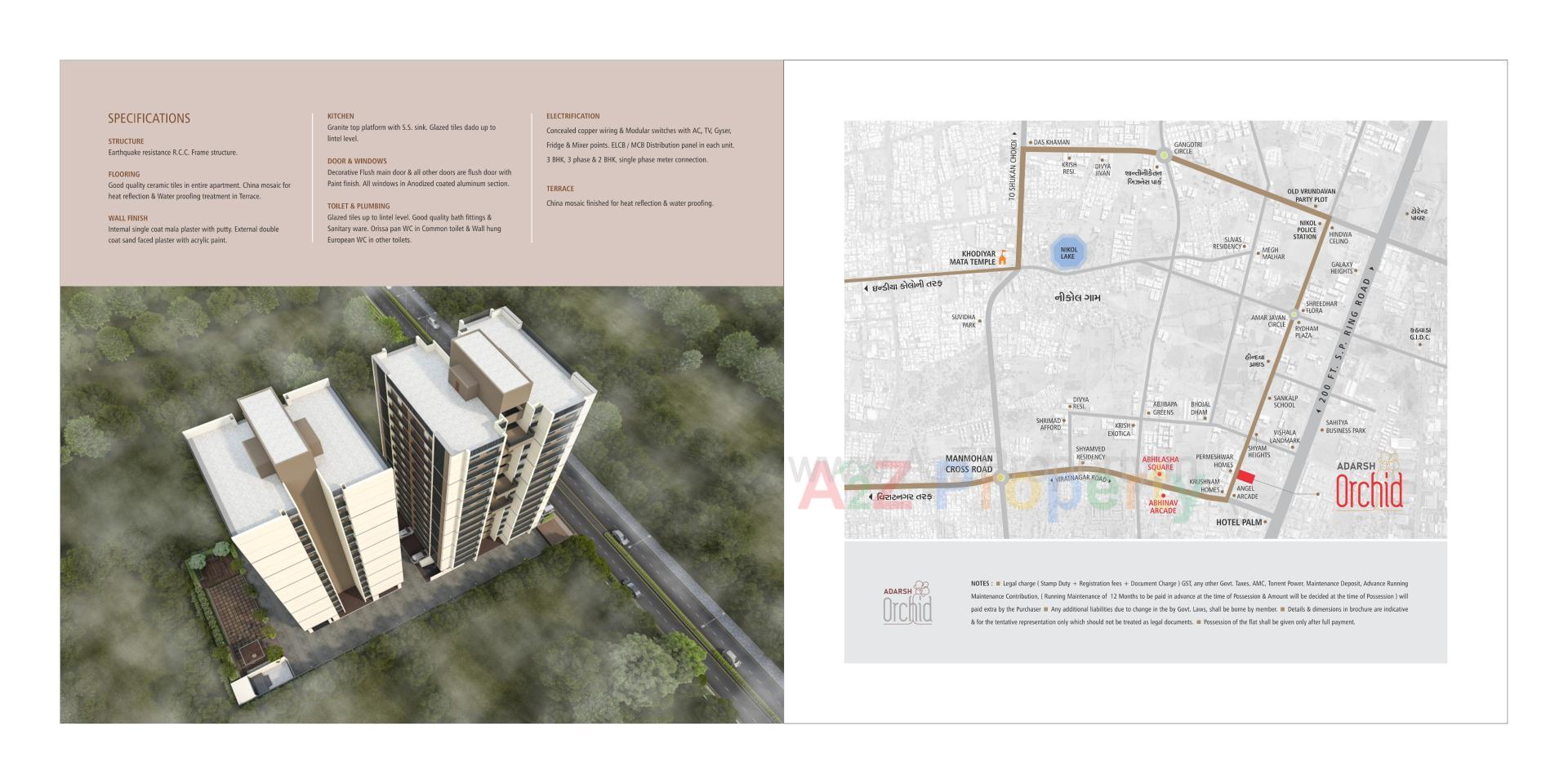  of real estate project Adarsh Orchid Residency located at Ahmedabad, Ahmedabad, Gujarat