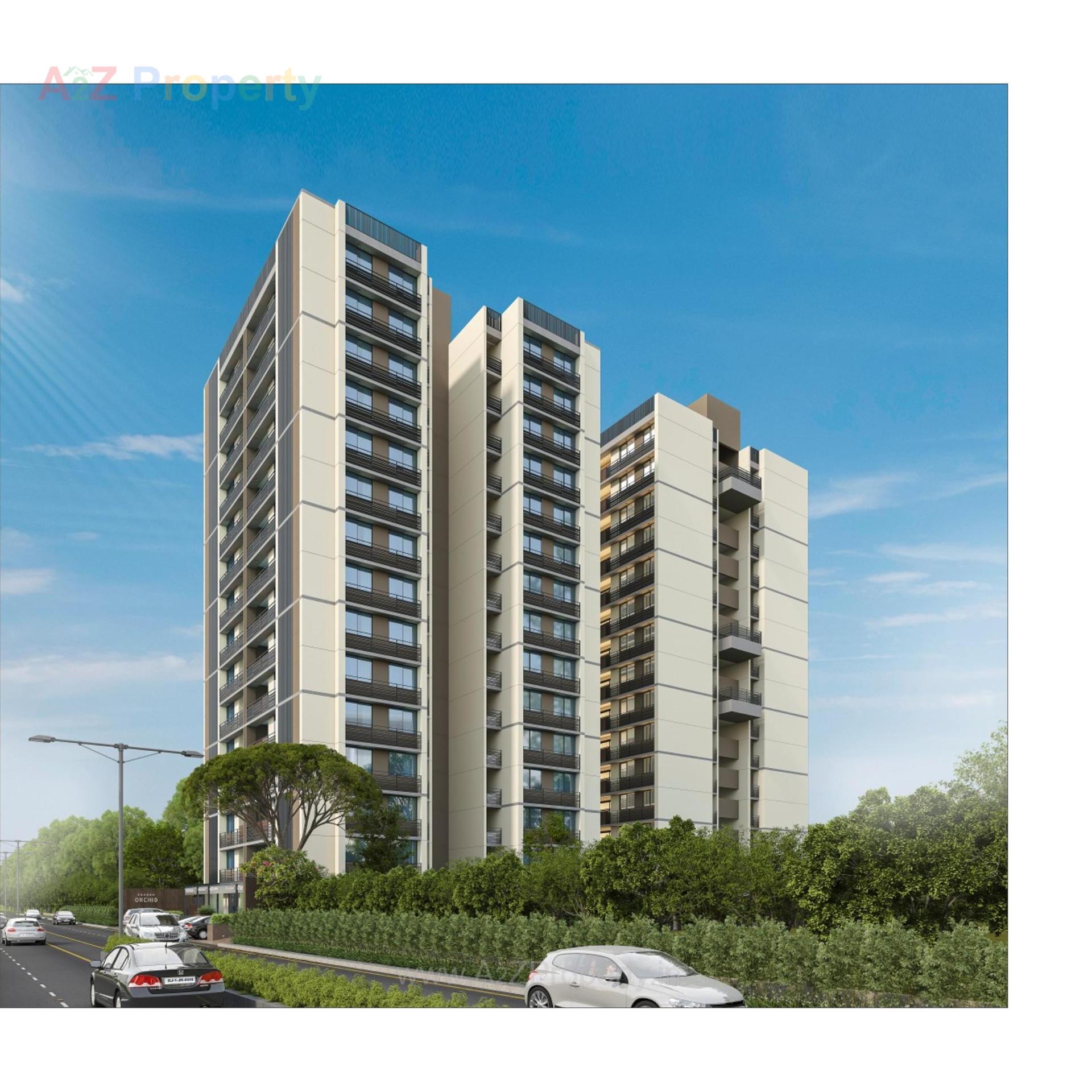 3D Elevation of real estate project Adarsh Orchid Residency located at Ahmedabad, Ahmedabad, Gujarat