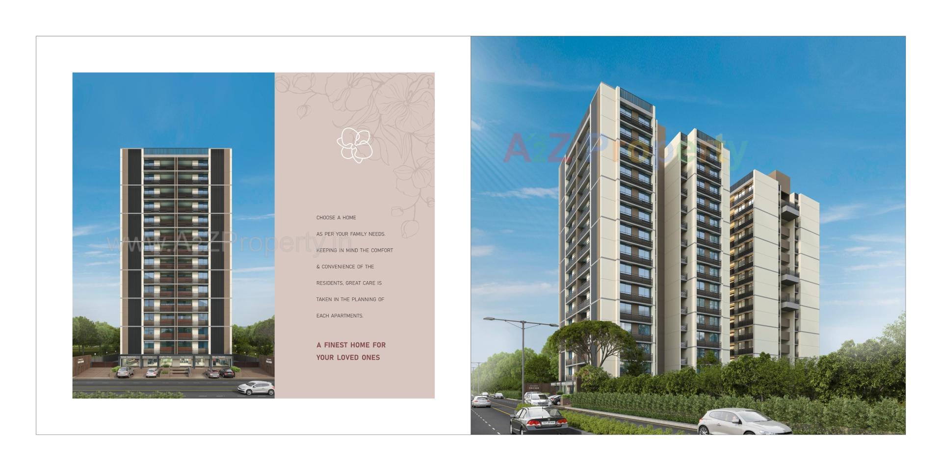 3D Elevation of real estate project Adarsh Orchid Residency located at Ahmedabad, Ahmedabad, Gujarat