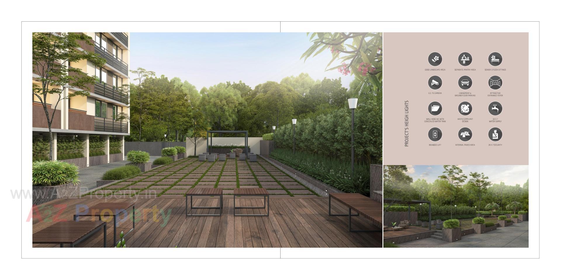 3D Elevation of real estate project Adarsh Orchid Residency located at Ahmedabad, Ahmedabad, Gujarat