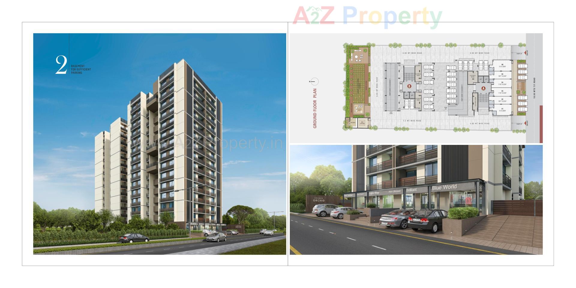 Layout of real estate project Adarsh Orchid Residency located at Ahmedabad, Ahmedabad, Gujarat