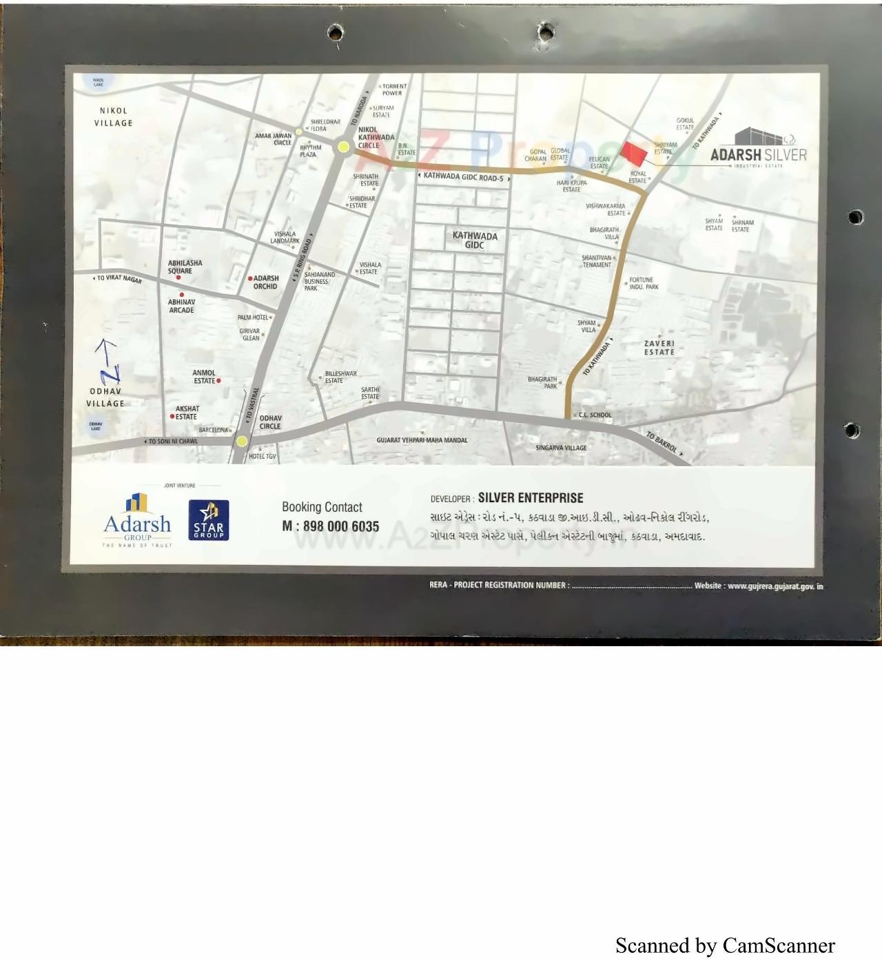  of real estate project Adarsh Silver Industrial Estate located at Kathwada, Ahmedabad, Gujarat