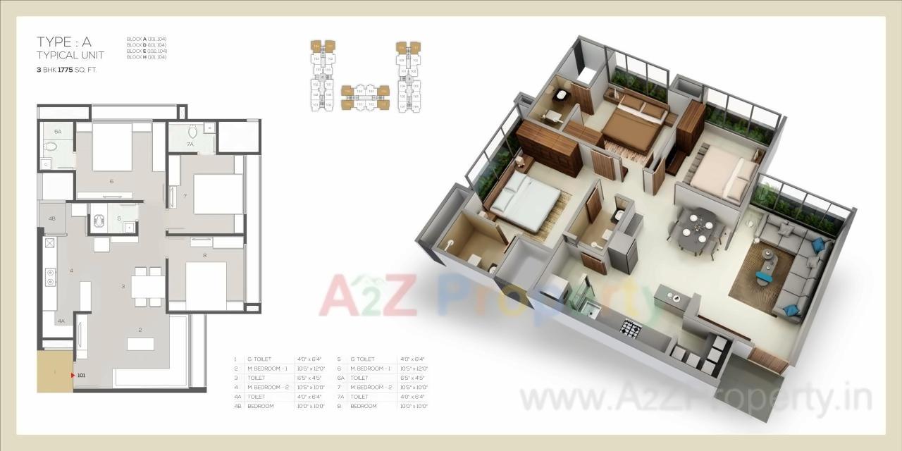 Layout of real estate project Adarsh Tulip Skyview located at Vatva, Ahmedabad, Gujarat