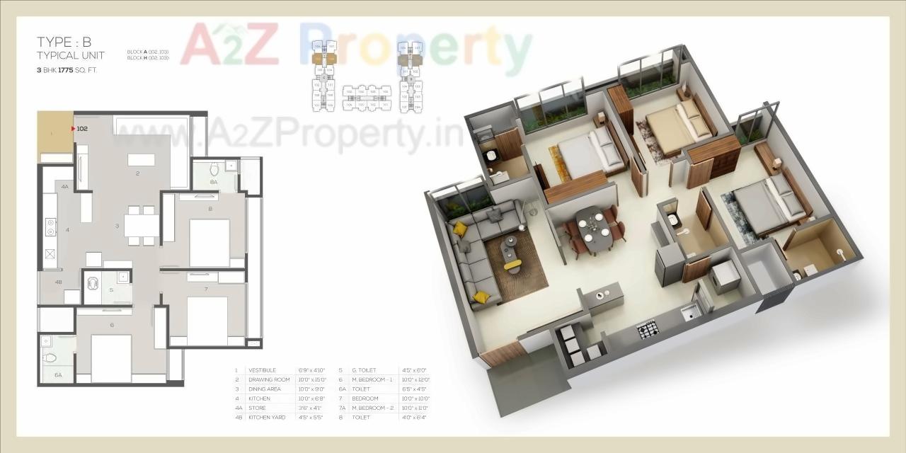 Layout of real estate project Adarsh Tulip Skyview located at Vatva, Ahmedabad, Gujarat