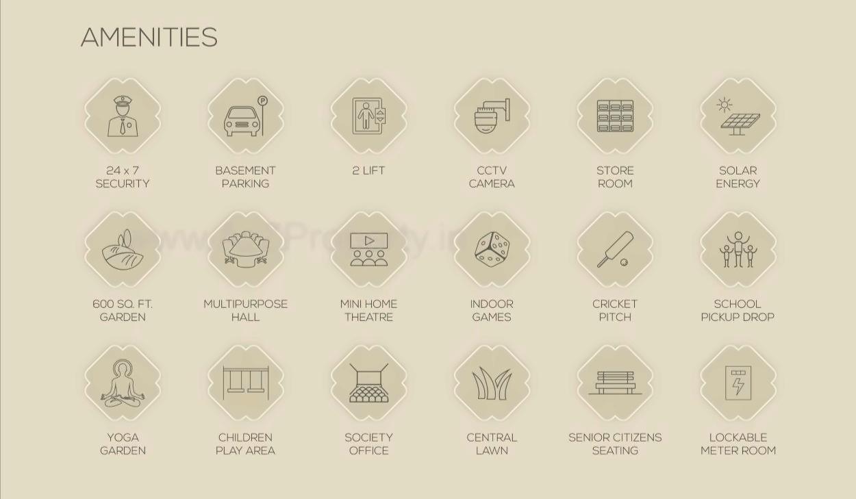 Amenities of Adarsh Tulip Skyview