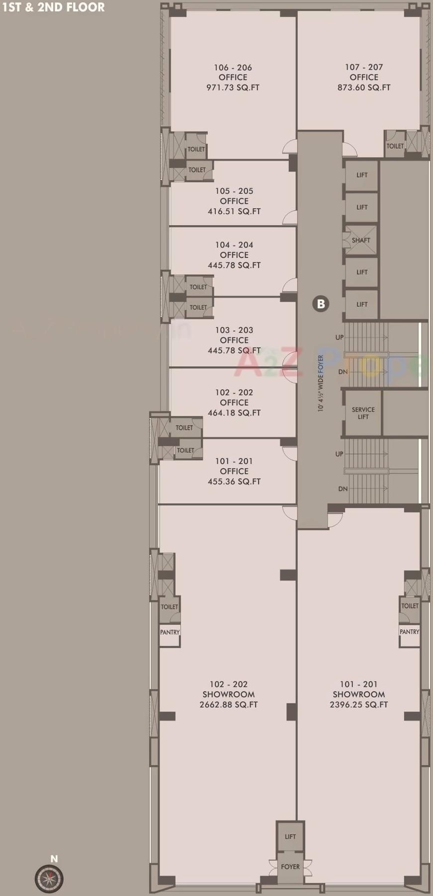 Layout of real estate project Addor Aspire Ii located at Kocharab, Ahmedabad, Gujarat