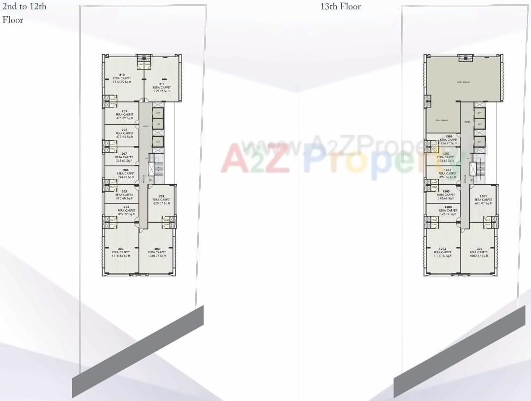 Layout of real estate project Addor Aspire located at Kocharab, Ahmedabad, Gujarat