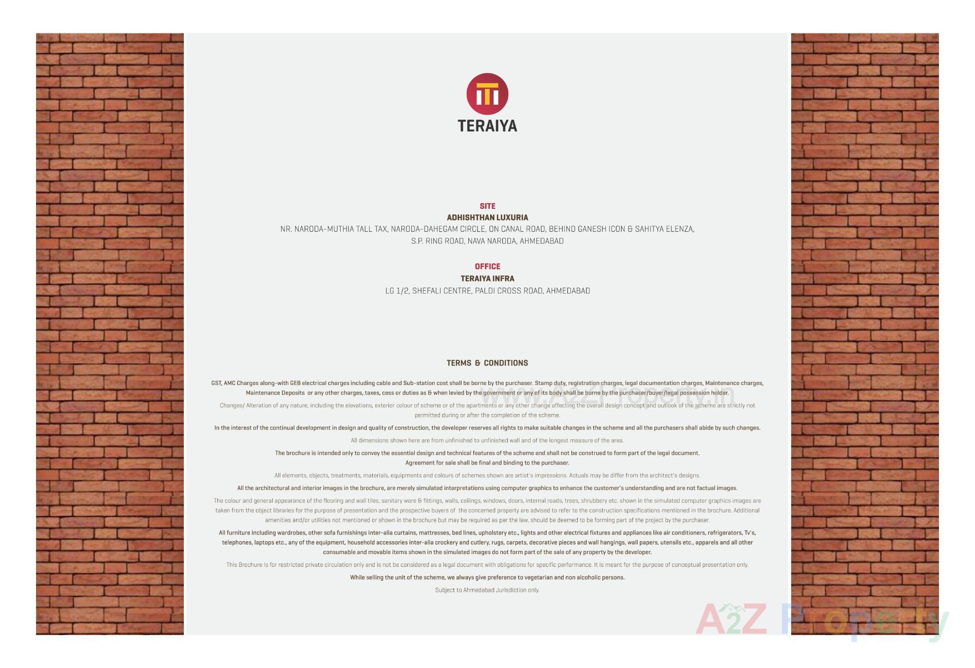  of real estate project Adhishthan Luxuria located at Muthiya, Ahmedabad, Gujarat