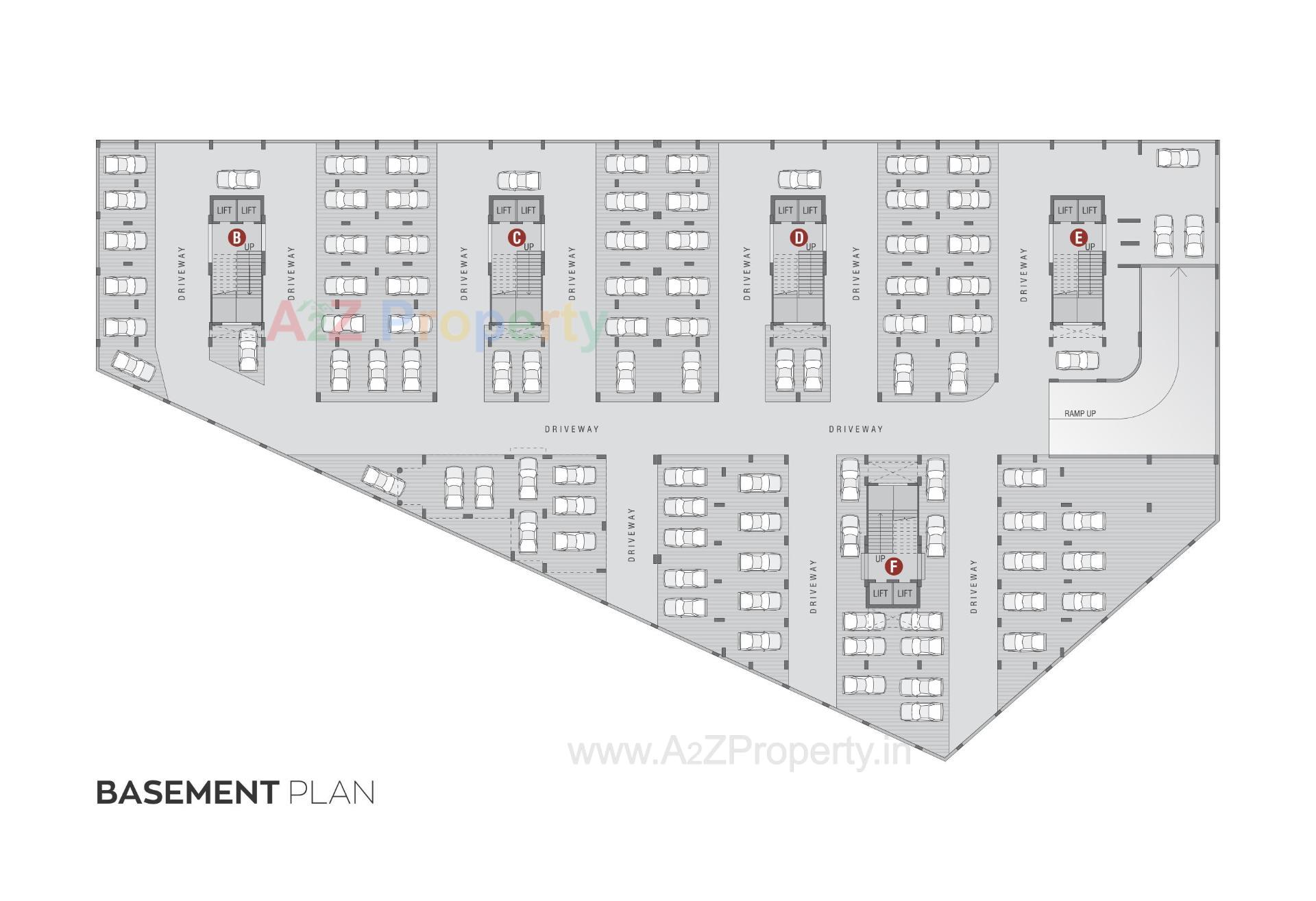 Layout of real estate project Adhishthan Luxuria located at Muthiya, Ahmedabad, Gujarat