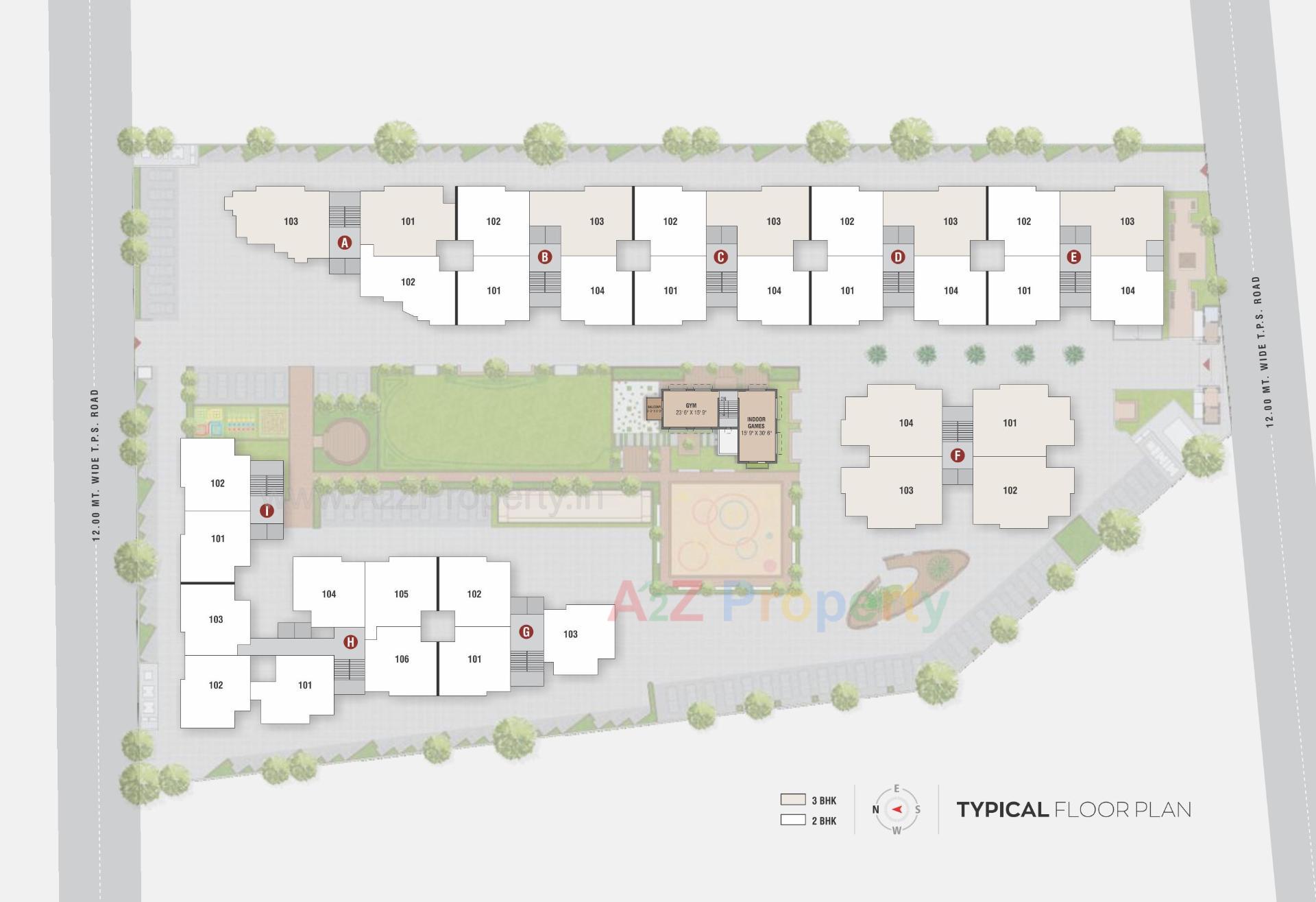 Layout of real estate project Adhishthan Luxuria located at Muthiya, Ahmedabad, Gujarat