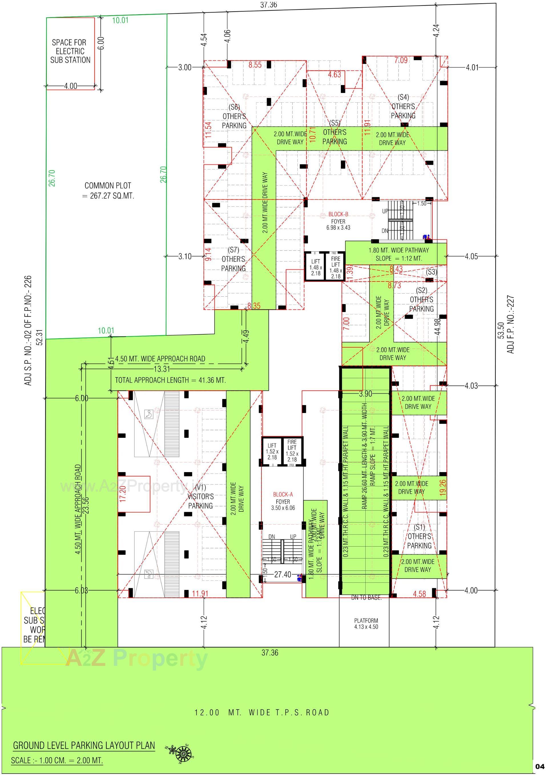 Layout of real estate project Adhisthan Pride Homes located at Ghatlodia, Ahmedabad, Gujarat