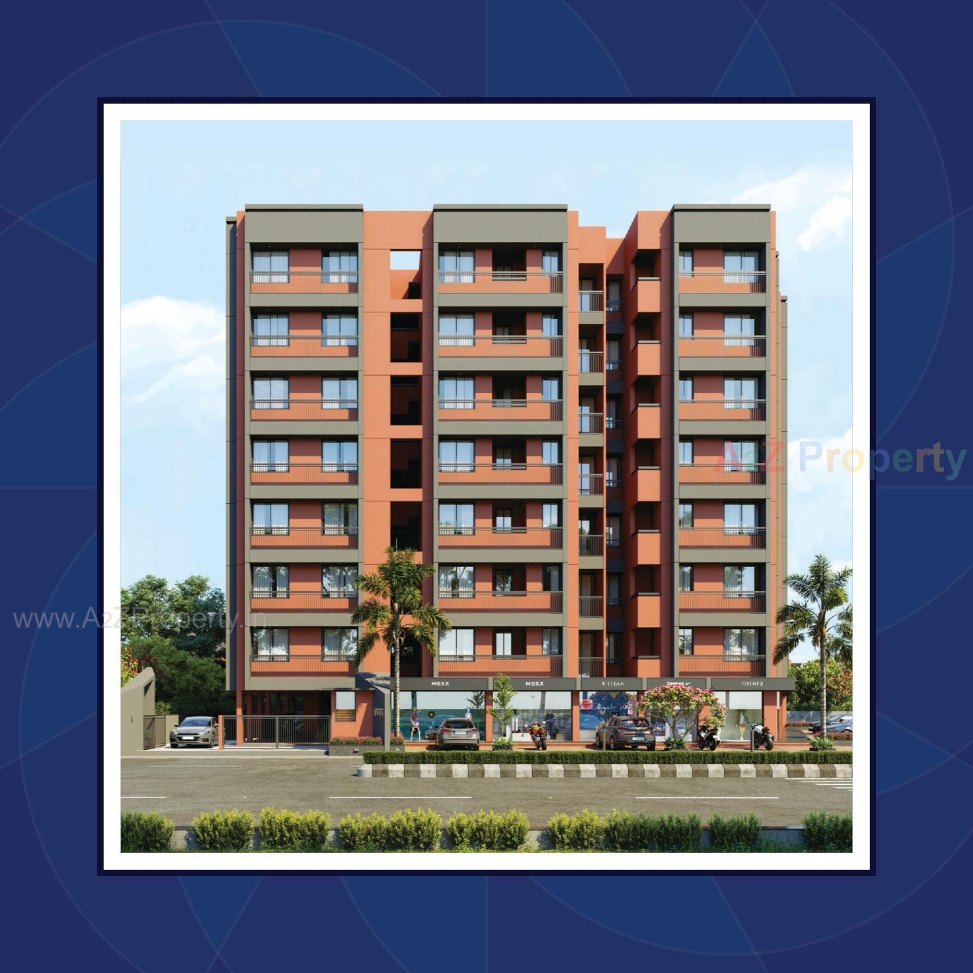 3D Elevation of real estate project Adhyay located at Singrava, Ahmedabad, Gujarat