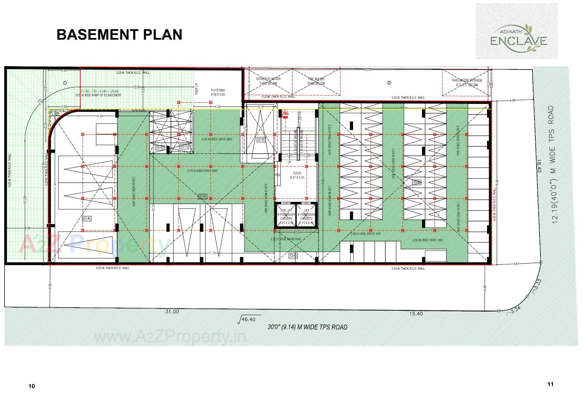 Layout of real estate project Adinath Enclave located at Chhadavad, Ahmedabad, Gujarat