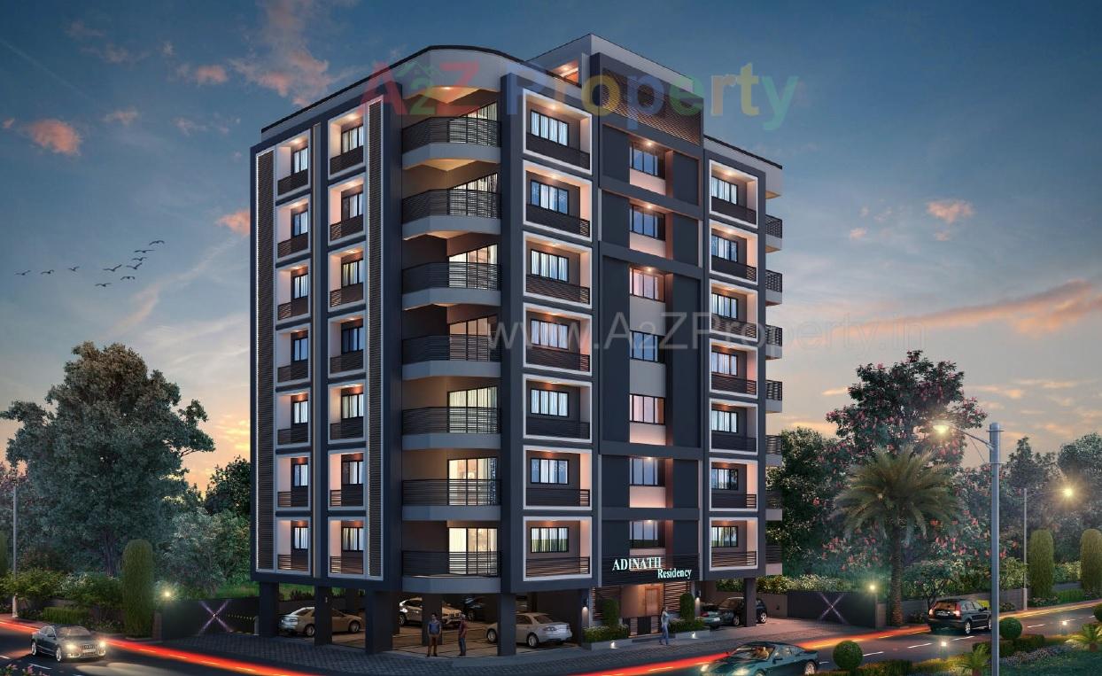 3D Elevation of real estate project Adinath Residency located at Kocharab, Ahmedabad, Gujarat
