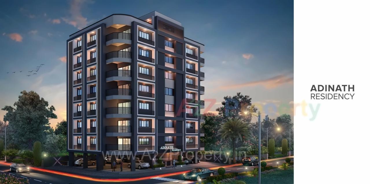 3D Elevation of real estate project Adinath Residency located at Kocharab, Ahmedabad, Gujarat