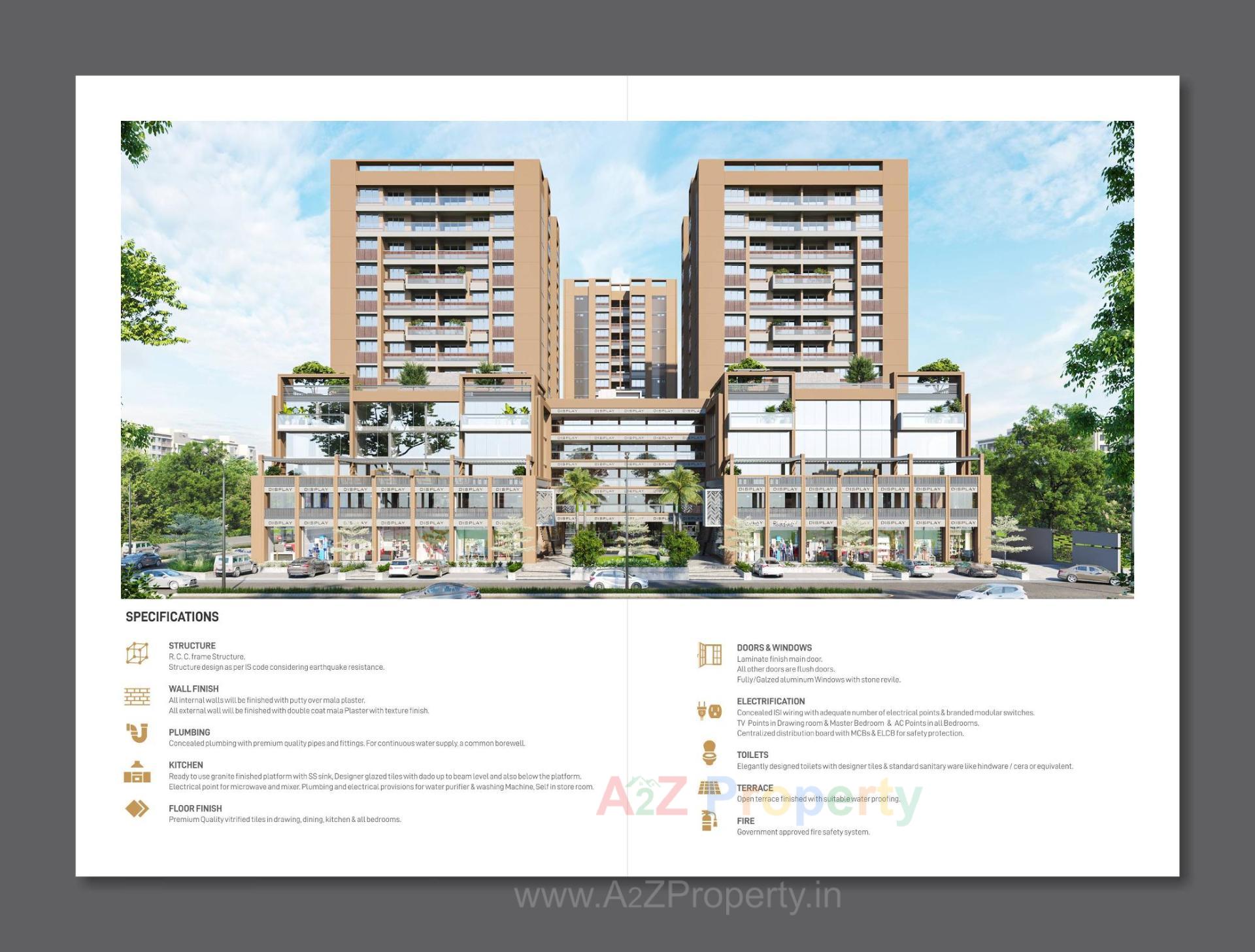 3D Elevation of real estate project Aditya Altuss located at Ahmedabad, Ahmedabad, Gujarat
