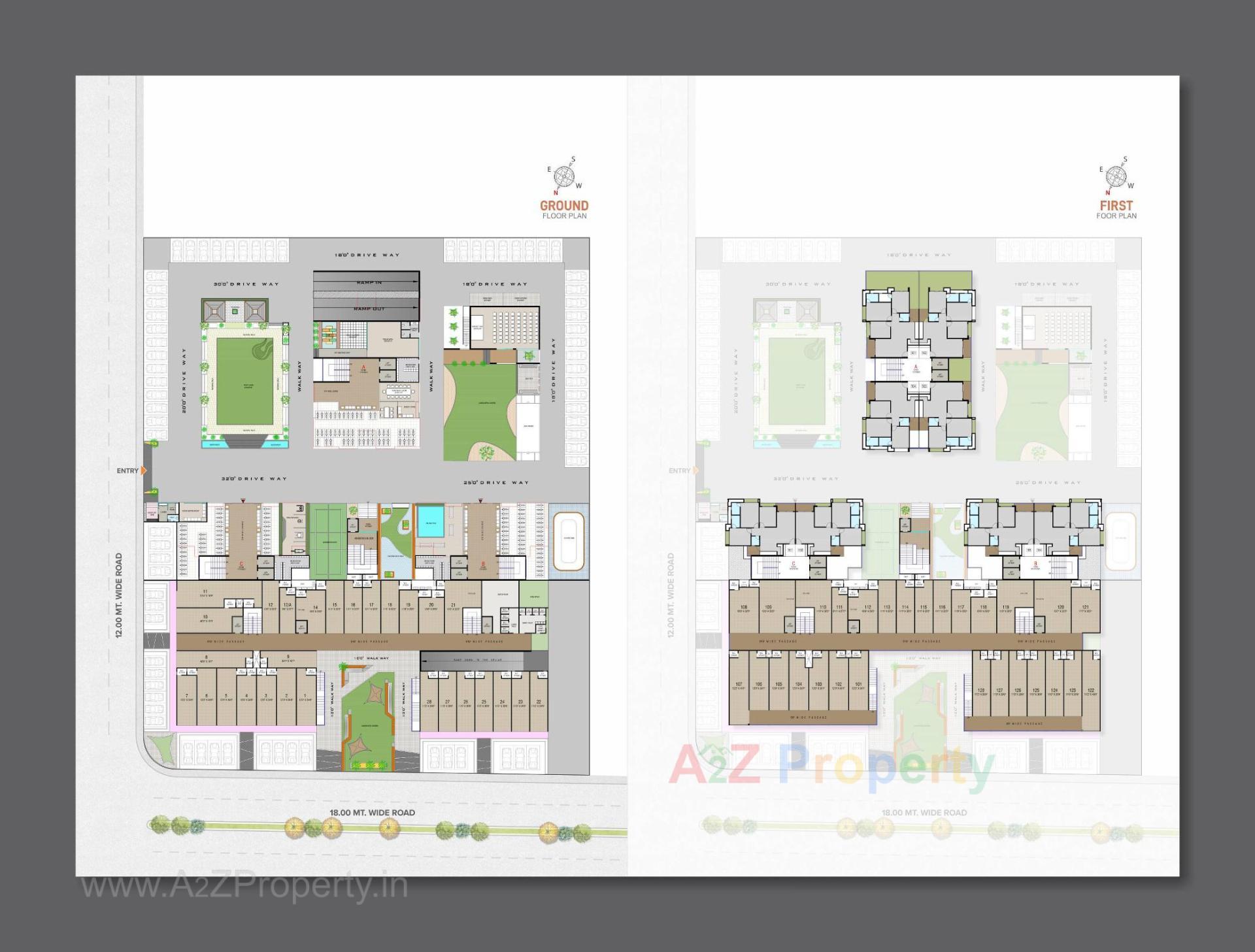 Layout of real estate project Aditya Altuss located at Ahmedabad, Ahmedabad, Gujarat