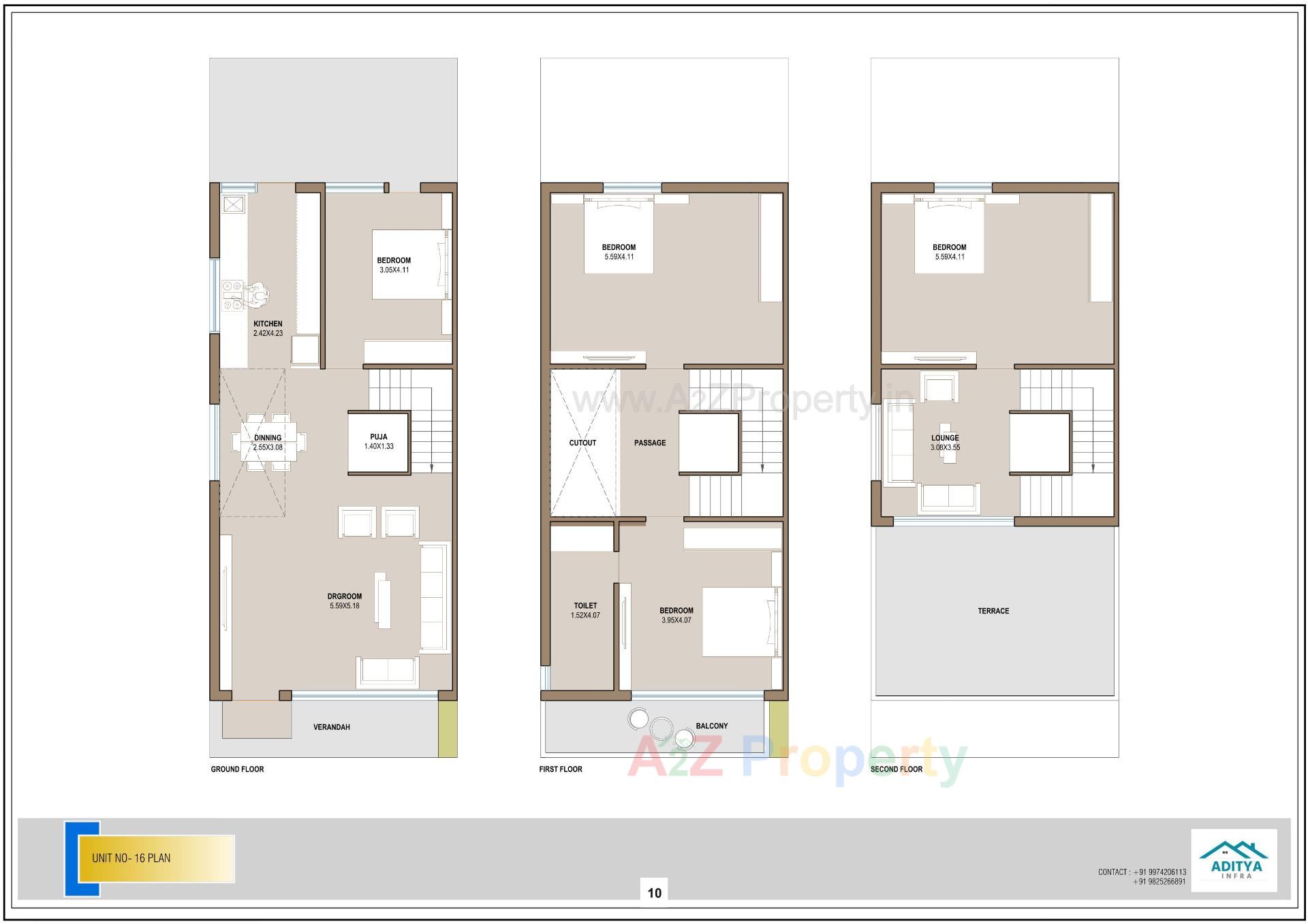 Layout of real estate project Aditya Bungalows located at Vastral, Ahmedabad, Gujarat