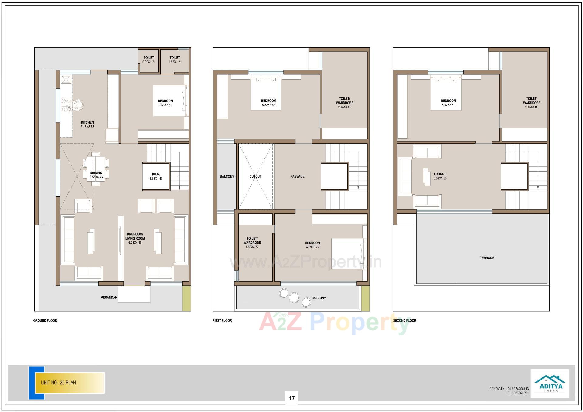 Layout of real estate project Aditya Bungalows located at Vastral, Ahmedabad, Gujarat