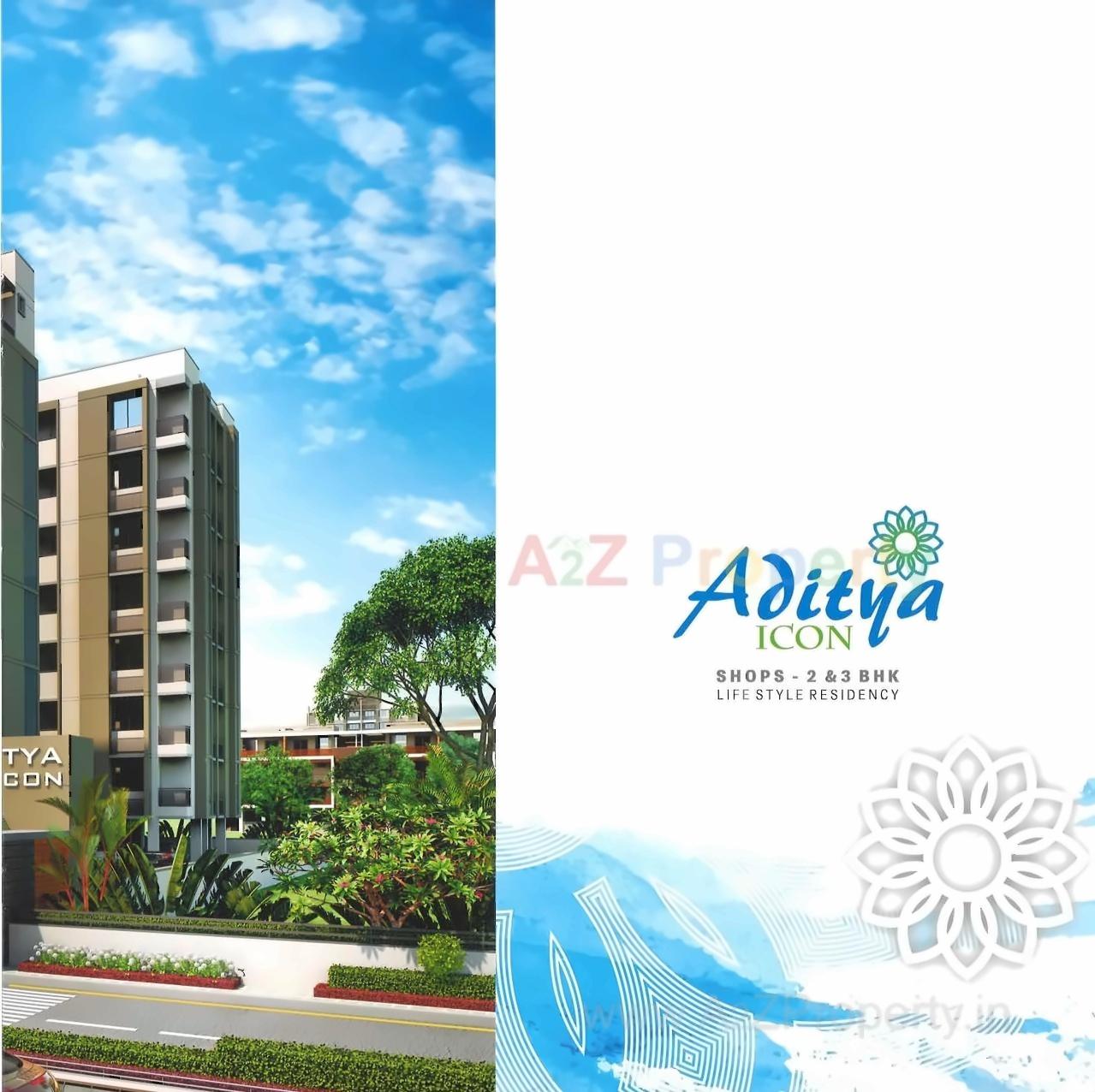 3D Elevation of real estate project Aditya Icon located at Vadaj, Ahmedabad, Gujarat
