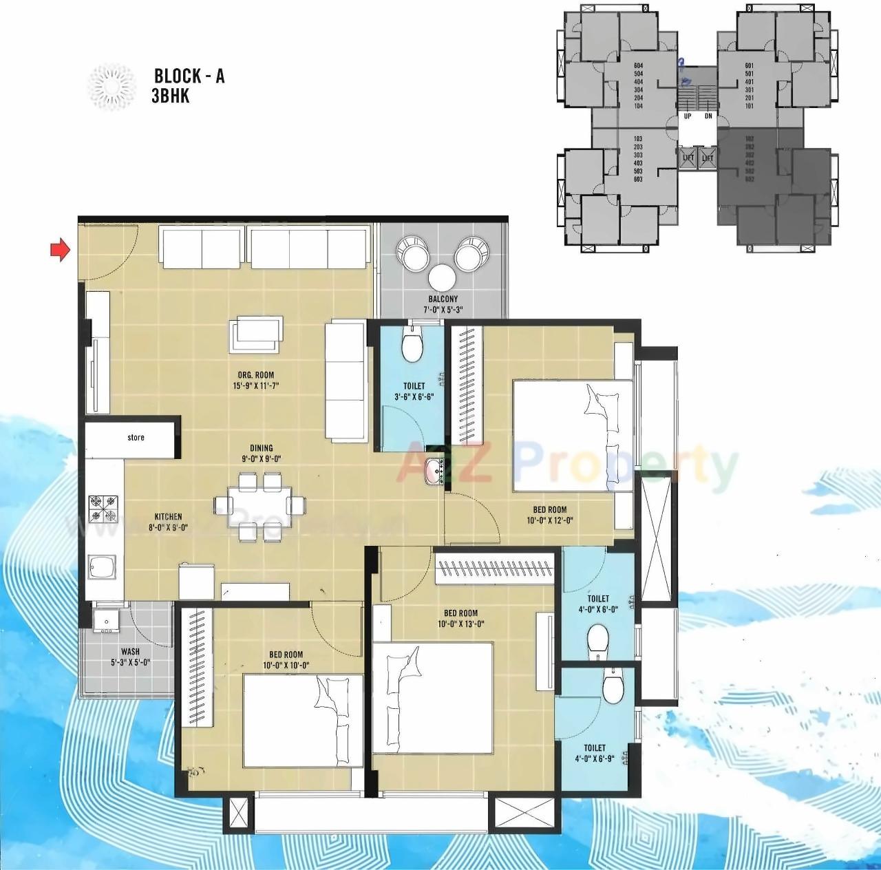 Layout of real estate project Aditya Icon located at Vadaj, Ahmedabad, Gujarat