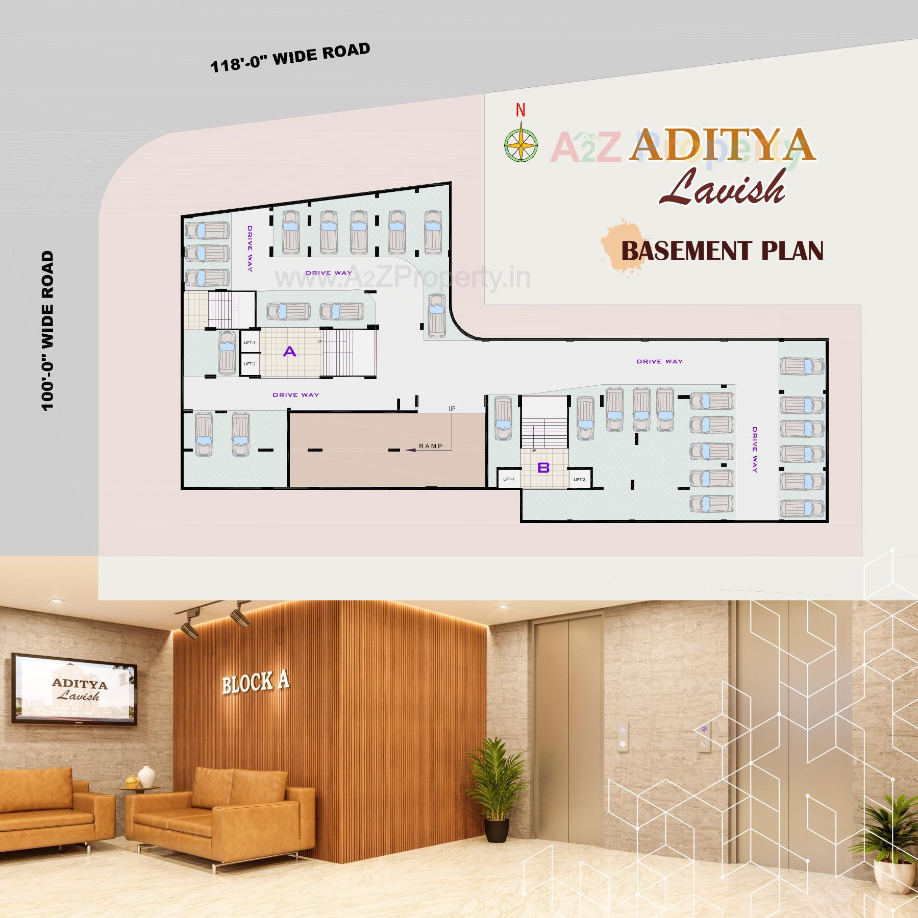 Layout of real estate project Aditya Lavish located at Vastral, Ahmedabad, Gujarat