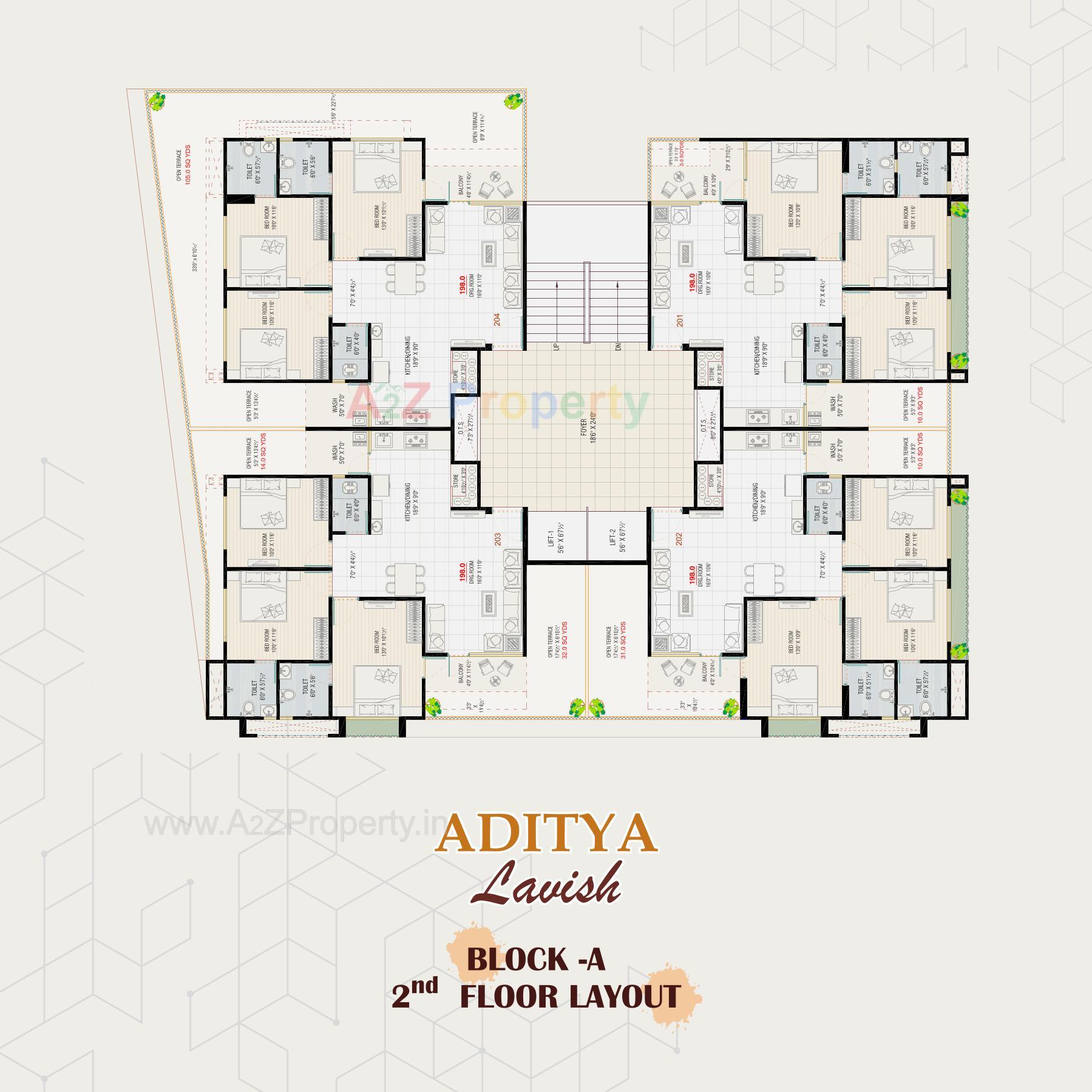 Layout of real estate project Aditya Lavish located at Vastral, Ahmedabad, Gujarat
