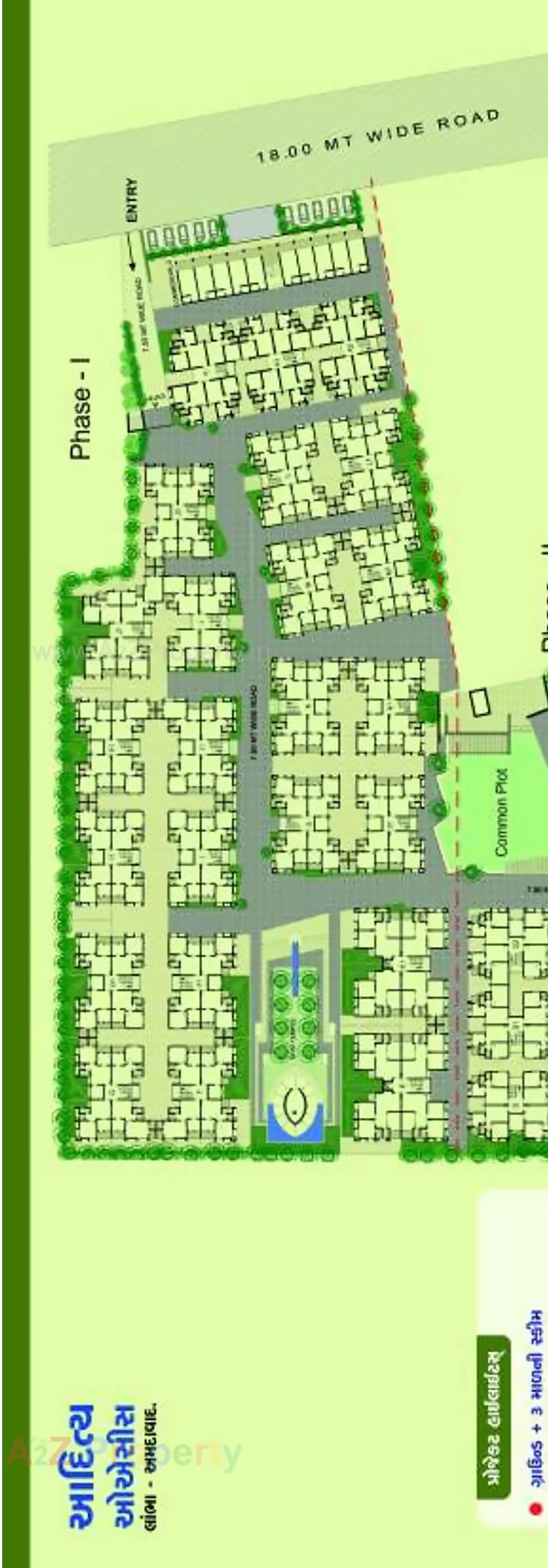 Layout of real estate project Aditya Oasis located at Lambha, Ahmedabad, Gujarat