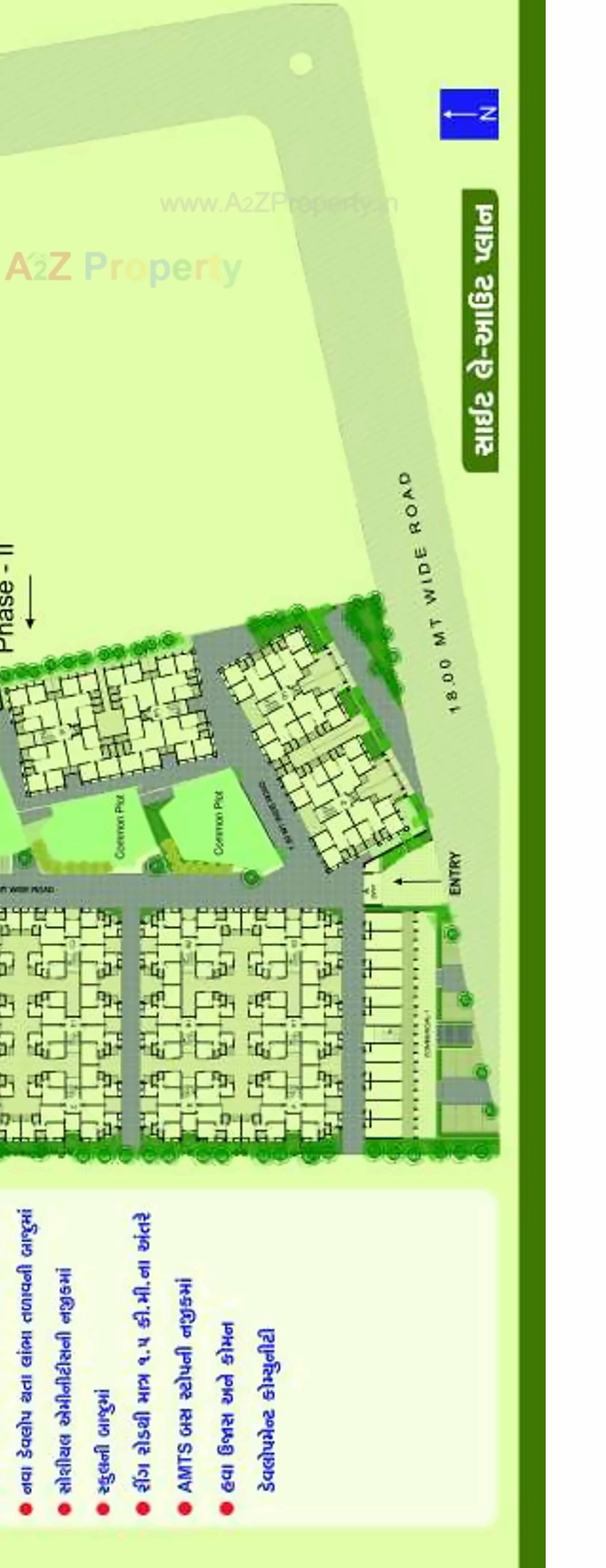 Layout of real estate project Aditya Oasis located at Lambha, Ahmedabad, Gujarat