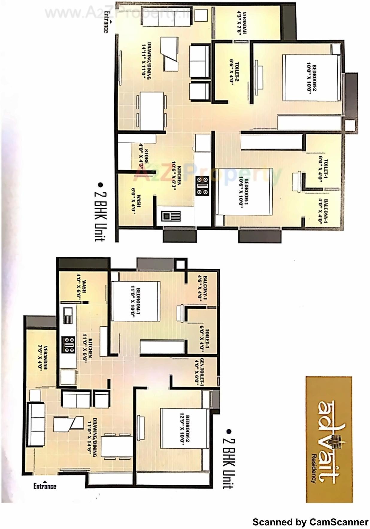 Layout of real estate project Advait Residency located at Vatva, Ahmedabad, Gujarat