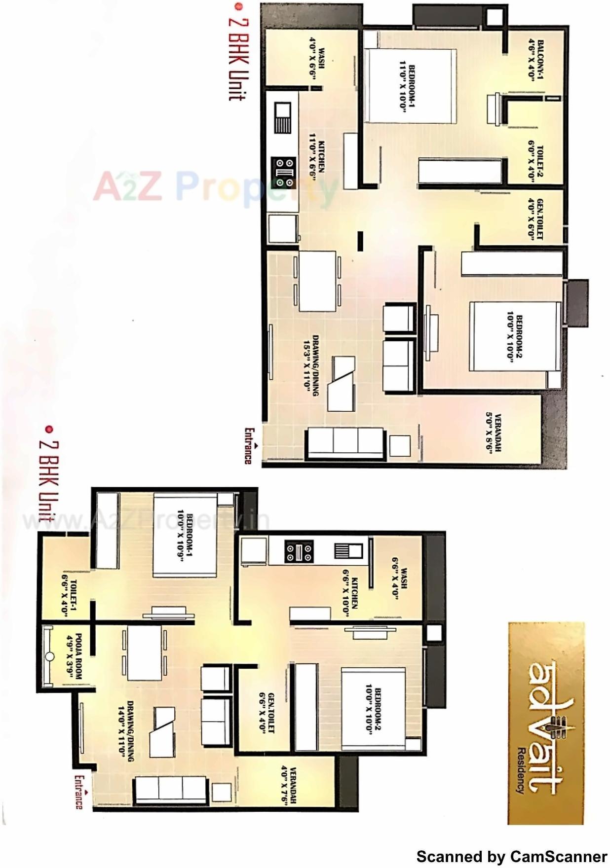 Layout of real estate project Advait Residency located at Vatva, Ahmedabad, Gujarat