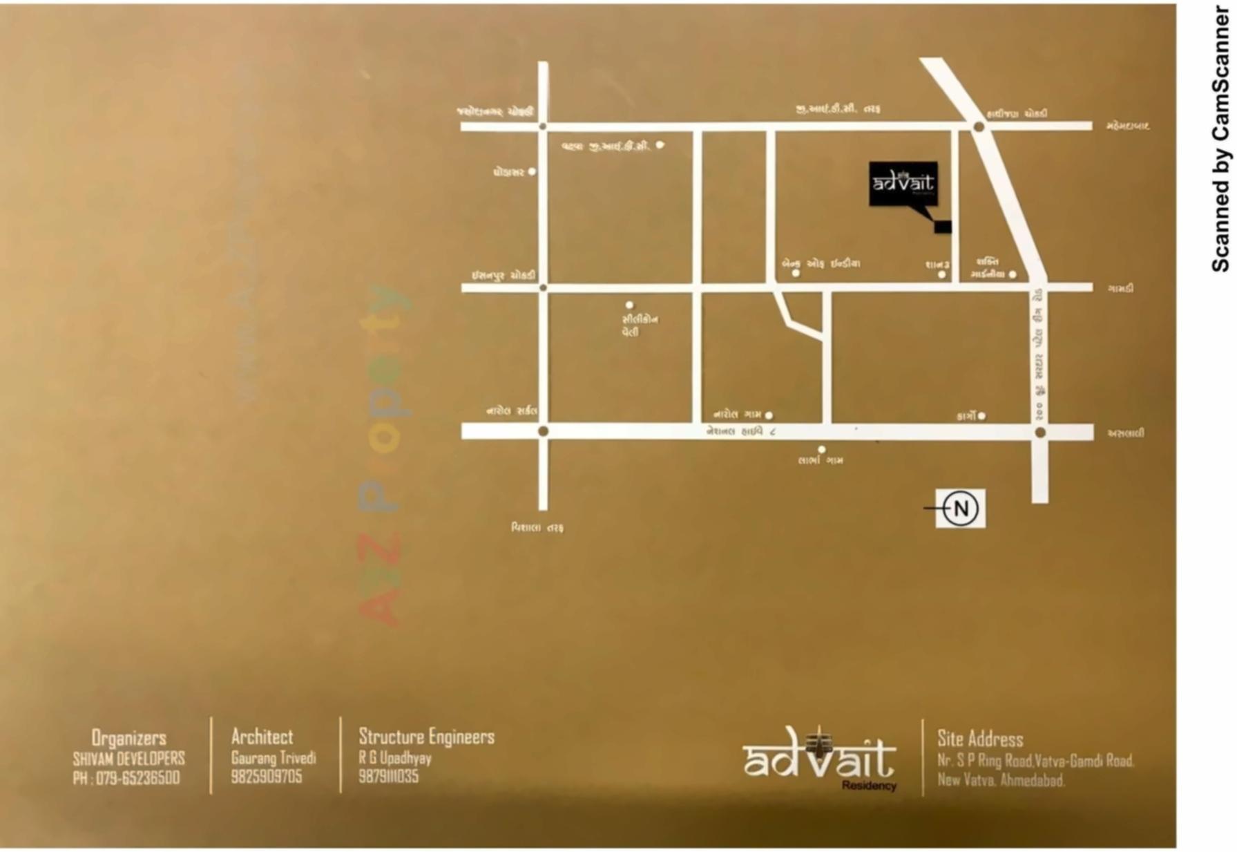  of real estate project Advait Residency located at Vatva, Ahmedabad, Gujarat