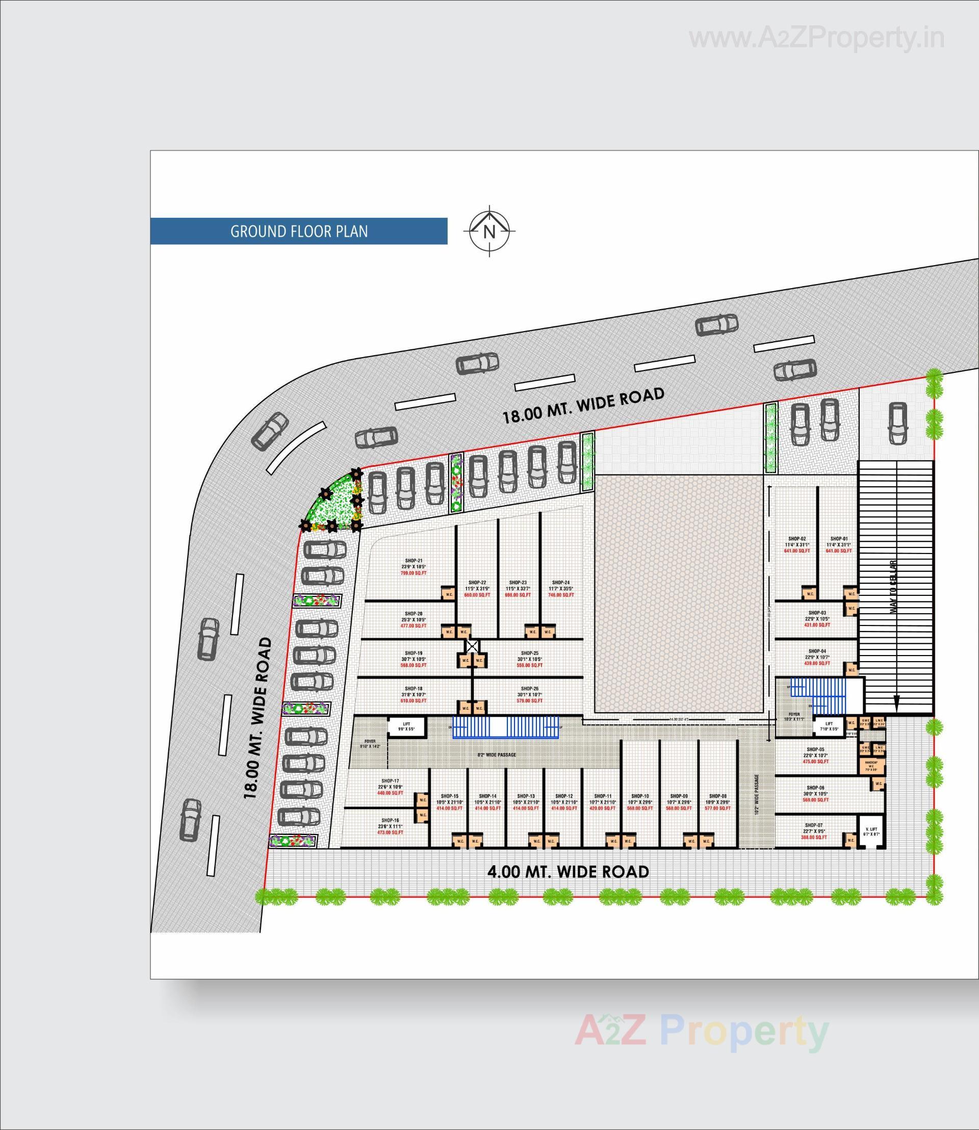 Layout of real estate project Aeon Plaza located at Vatva, Ahmedabad, Gujarat