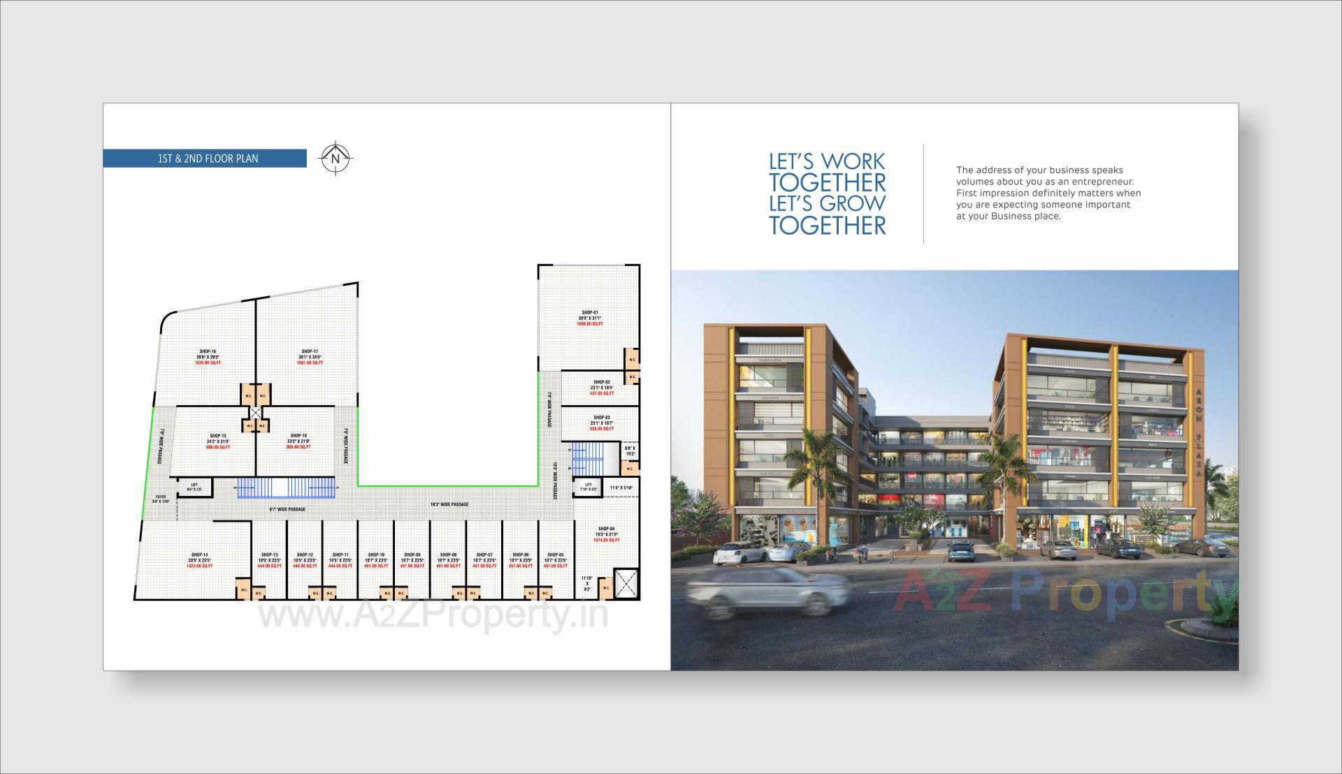 Layout of real estate project Aeon Plaza located at Vatva, Ahmedabad, Gujarat