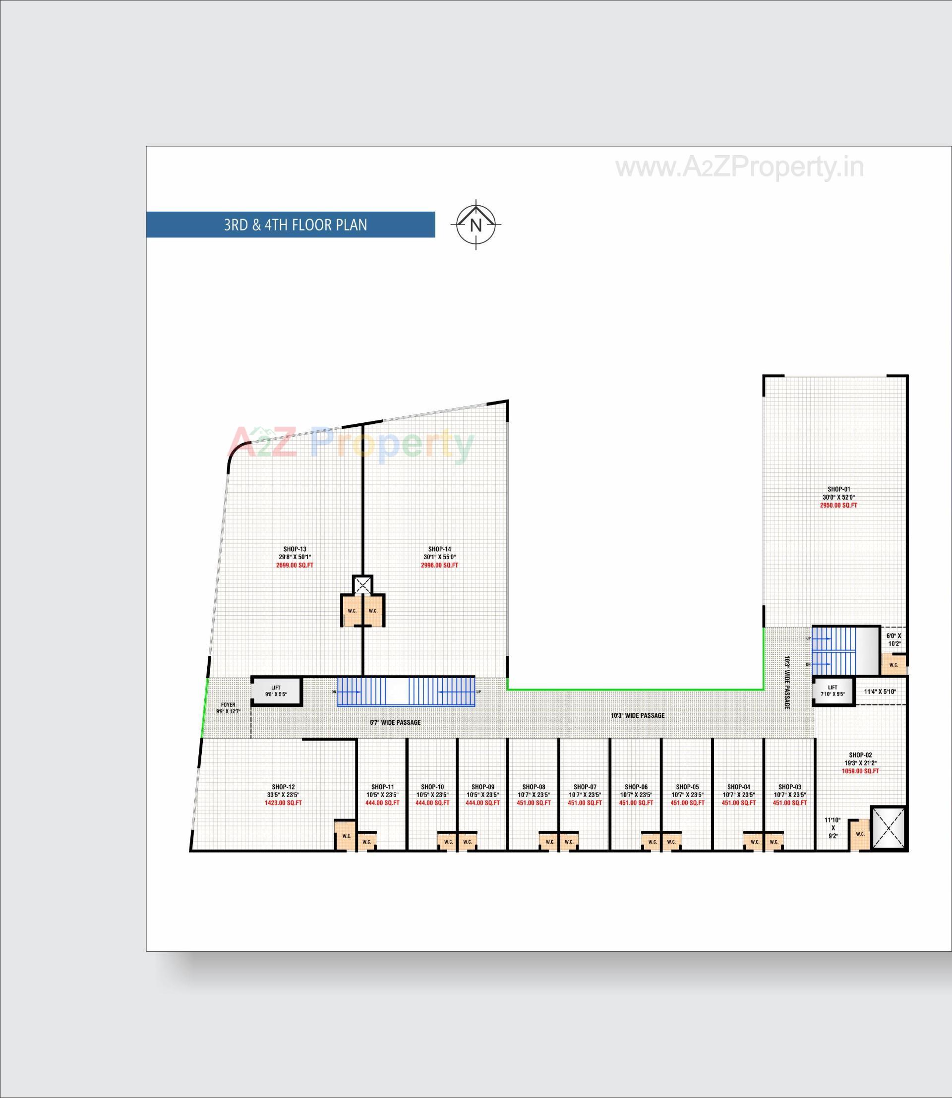 Layout of real estate project Aeon Plaza located at Vatva, Ahmedabad, Gujarat