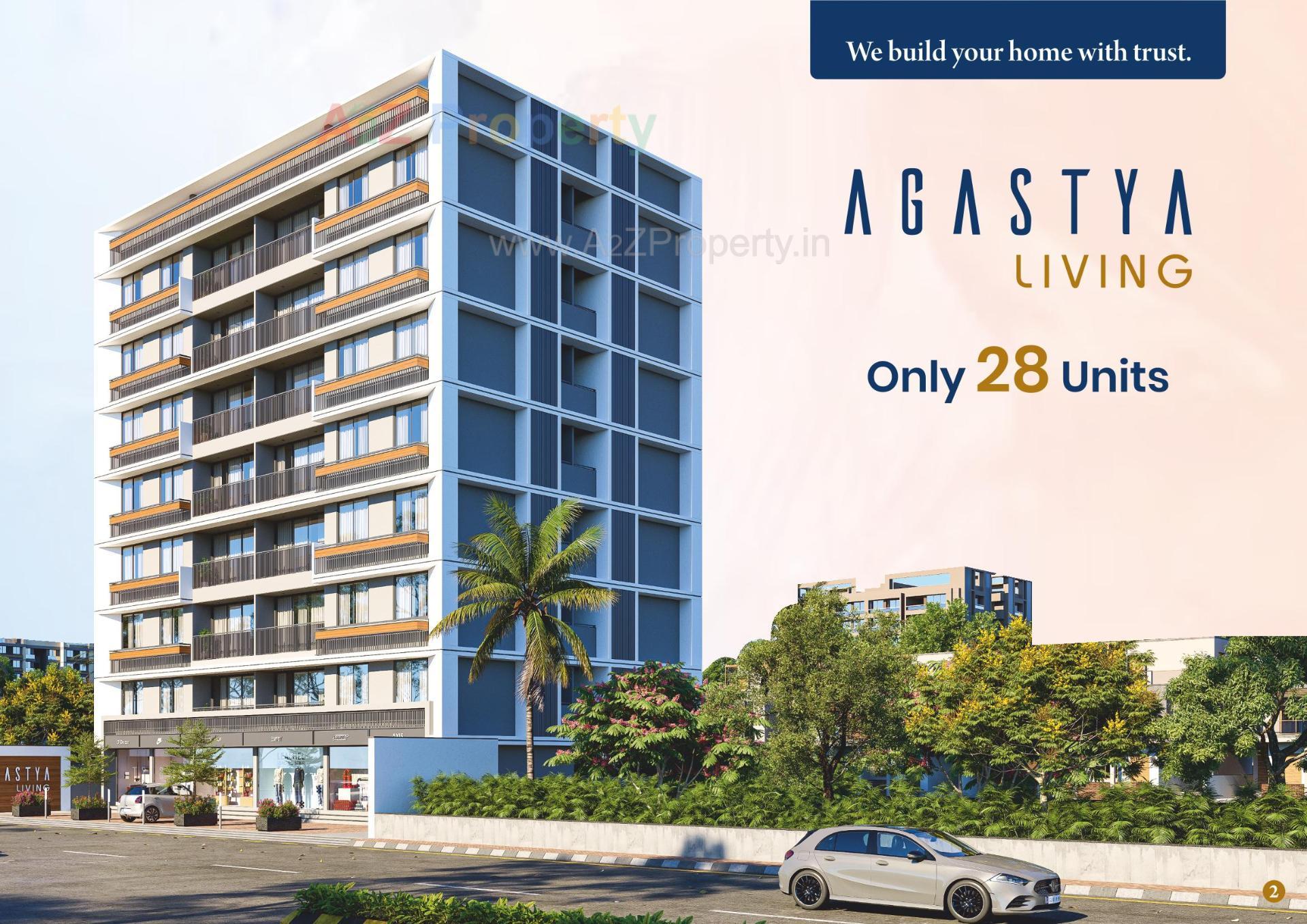3D Elevation of real estate project Agastya Living located at Kathwada, Ahmedabad, Gujarat