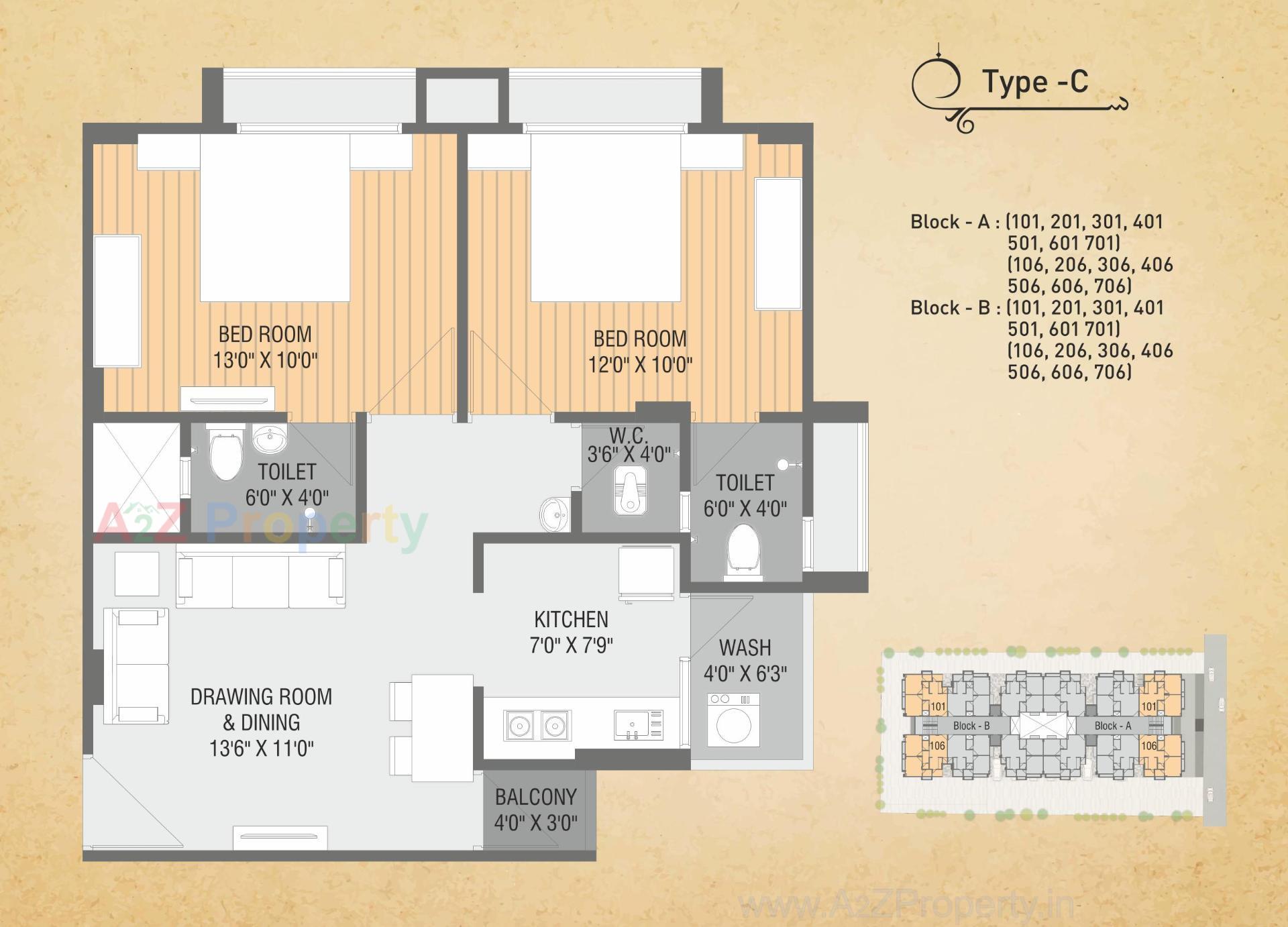 Layout of real estate project Ahmed Avenue located at Sarkhej, Ahmedabad, Gujarat