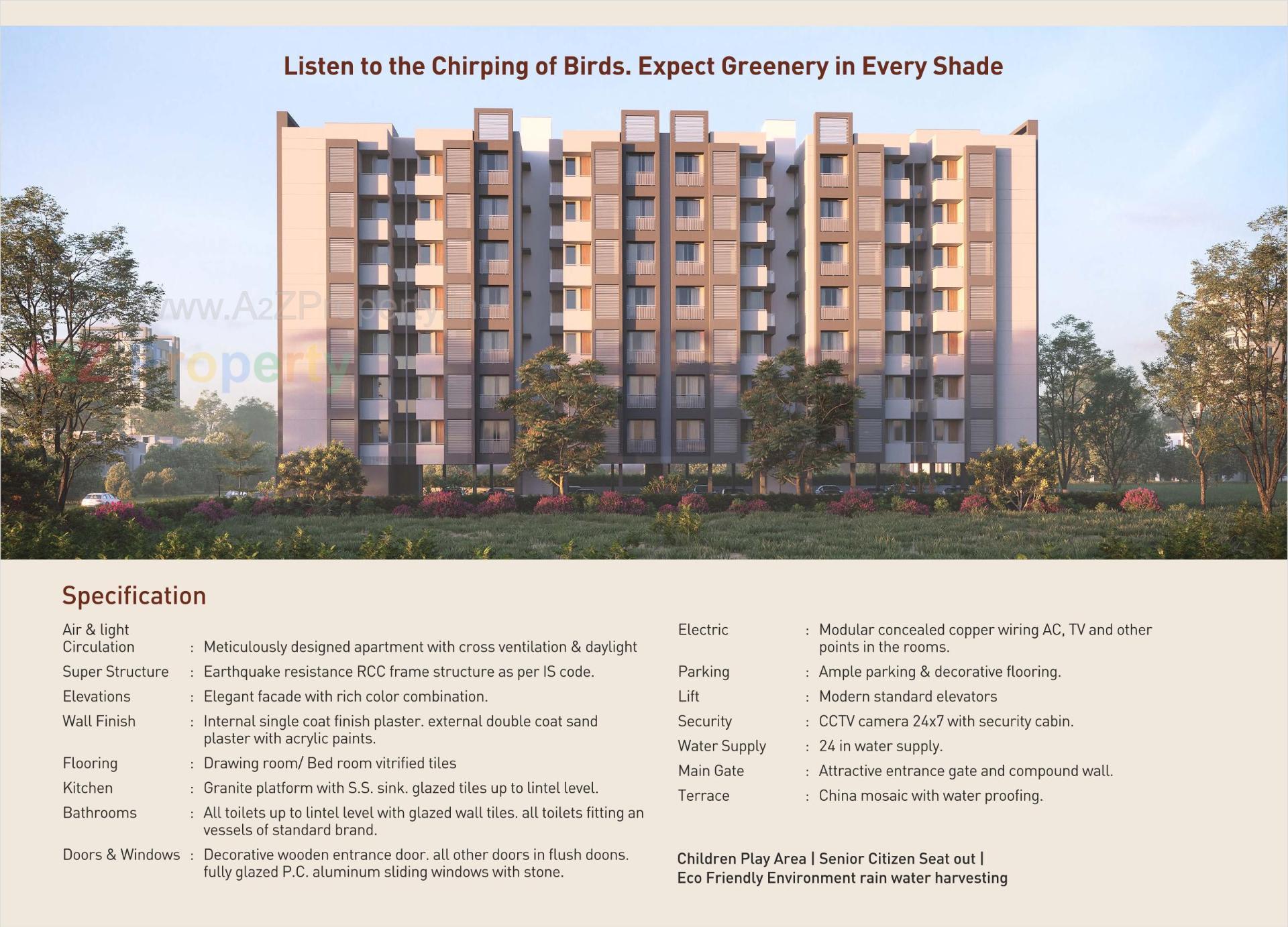 3D Elevation of real estate project Ahmed Avenue located at Sarkhej, Ahmedabad, Gujarat