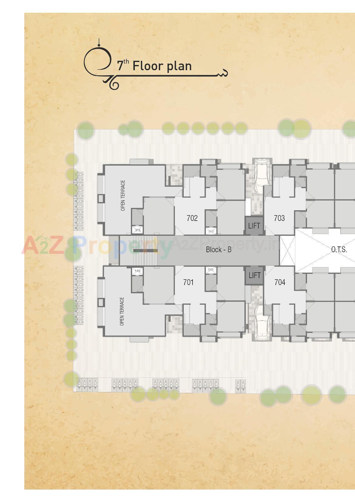 Layout of real estate project Ahmed Avenue located at Sarkhej, Ahmedabad, Gujarat