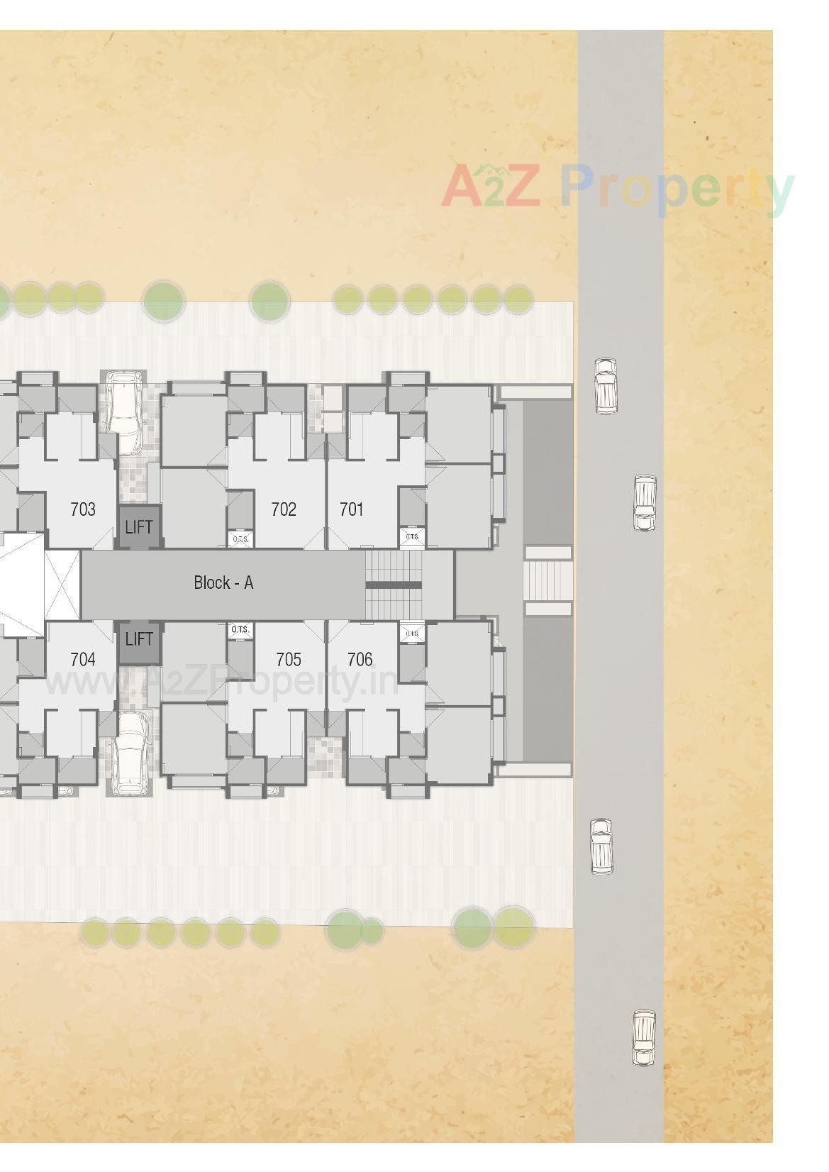 Layout of real estate project Ahmed Avenue located at Sarkhej, Ahmedabad, Gujarat