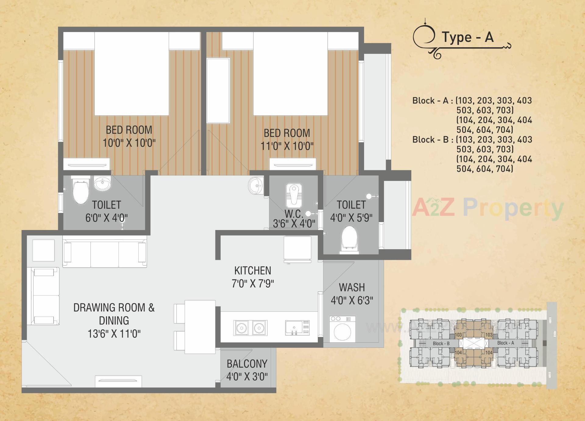 Layout of real estate project Ahmed Avenue located at Sarkhej, Ahmedabad, Gujarat