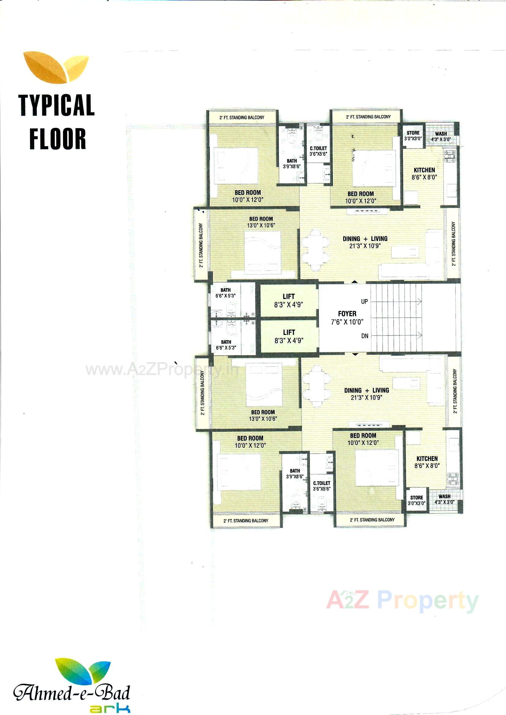 Layout of real estate project Ahmed E Bad Ark located at Gyaspur, Ahmedabad, Gujarat