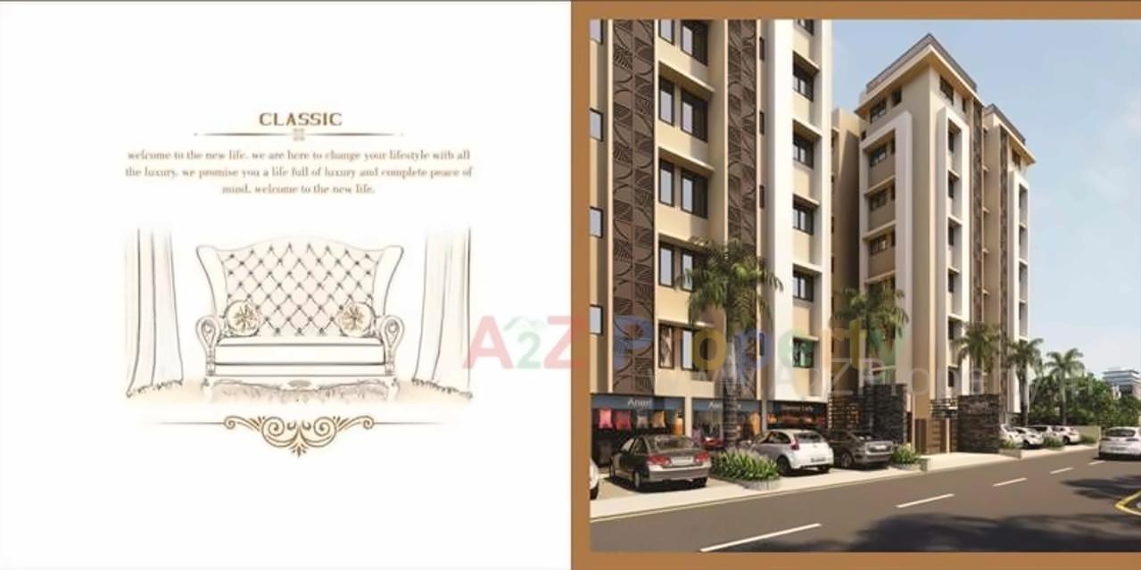 3D Elevation of real estate project Ahmed Residency located at Sarkhej, Ahmedabad, Gujarat