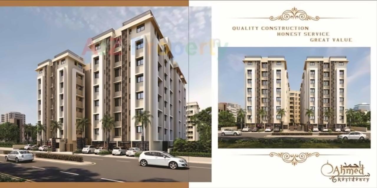 3D Elevation of real estate project Ahmed Residency located at Sarkhej, Ahmedabad, Gujarat