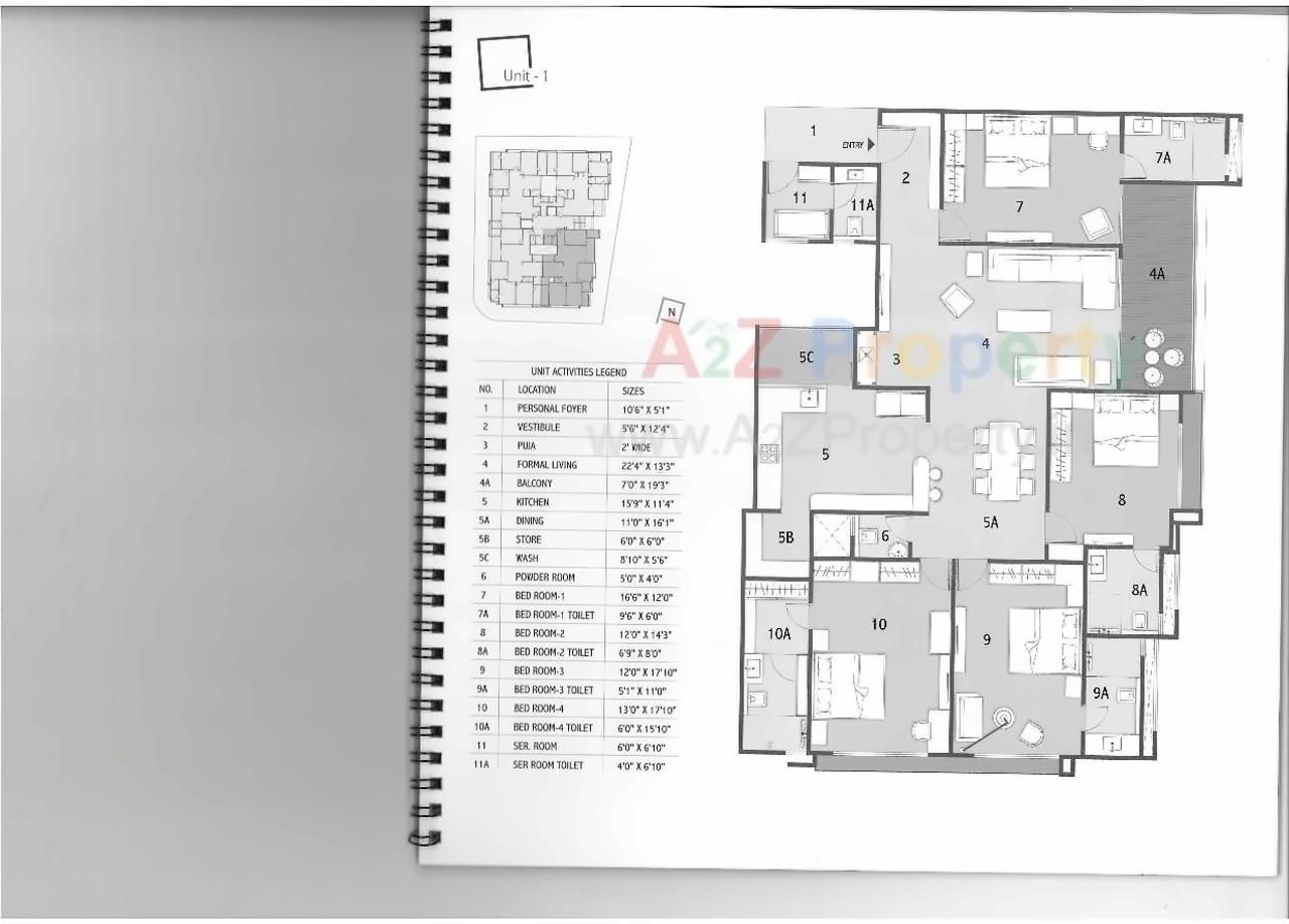 Layout of real estate project Aikya One located at Chadavad, Ahmedabad, Gujarat