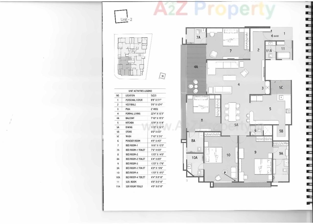 Layout of real estate project Aikya One located at Chadavad, Ahmedabad, Gujarat