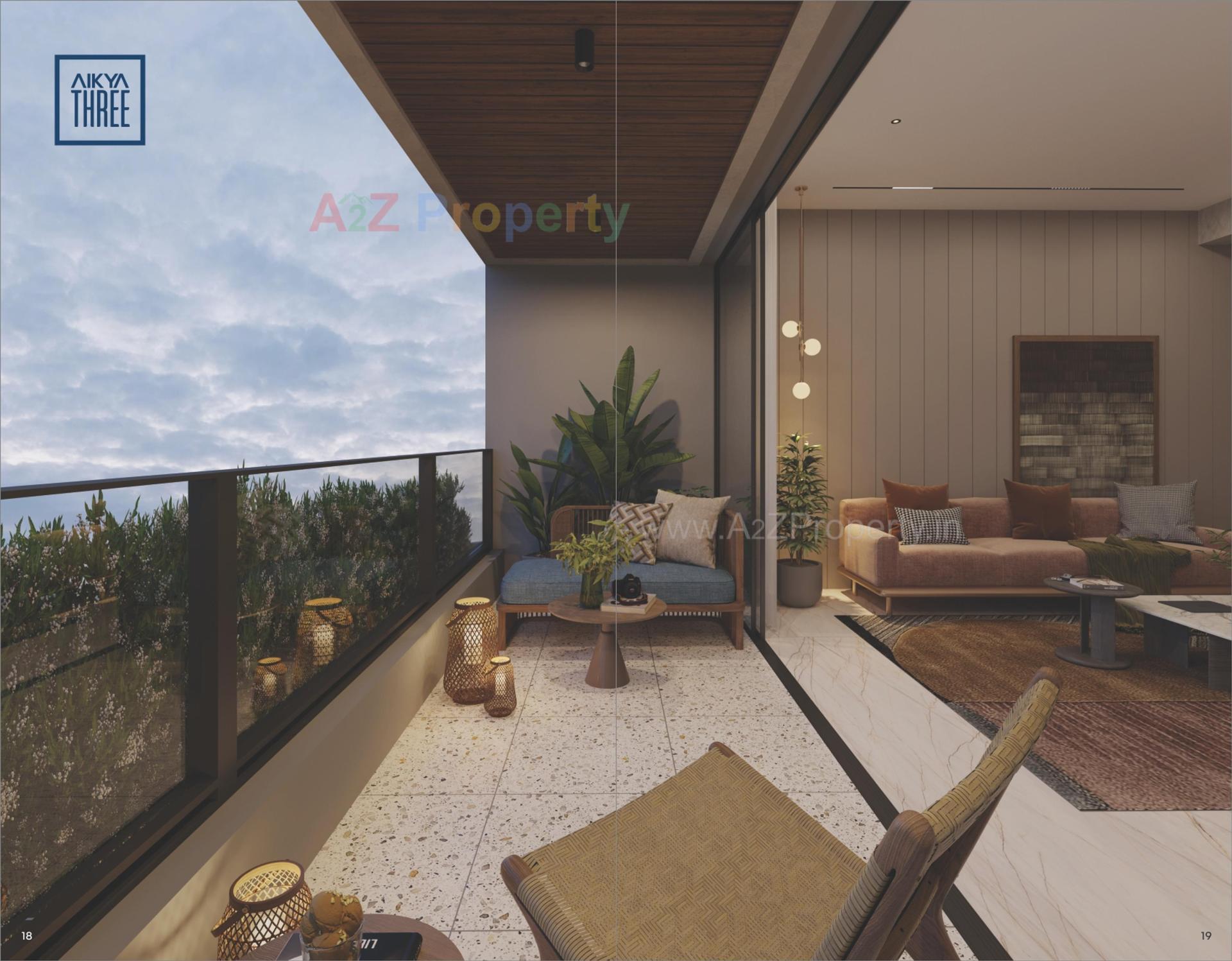 3D Elevation of real estate project Aikya Three located at Chhadawad, Ahmedabad, Gujarat