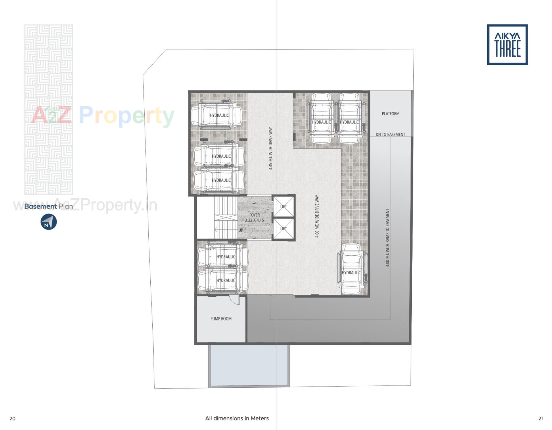Layout of real estate project Aikya Three located at Chhadawad, Ahmedabad, Gujarat