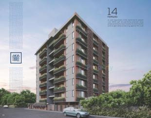 Elevation of real estate project Aikya Three located at Chhadawad, Ahmedabad, Gujarat