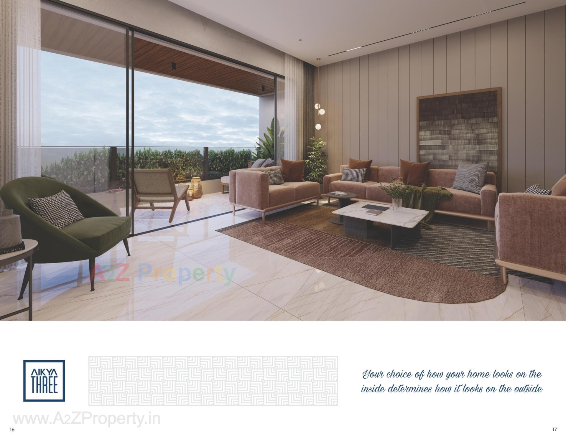 3D Elevation of real estate project Aikya Three located at Chhadawad, Ahmedabad, Gujarat